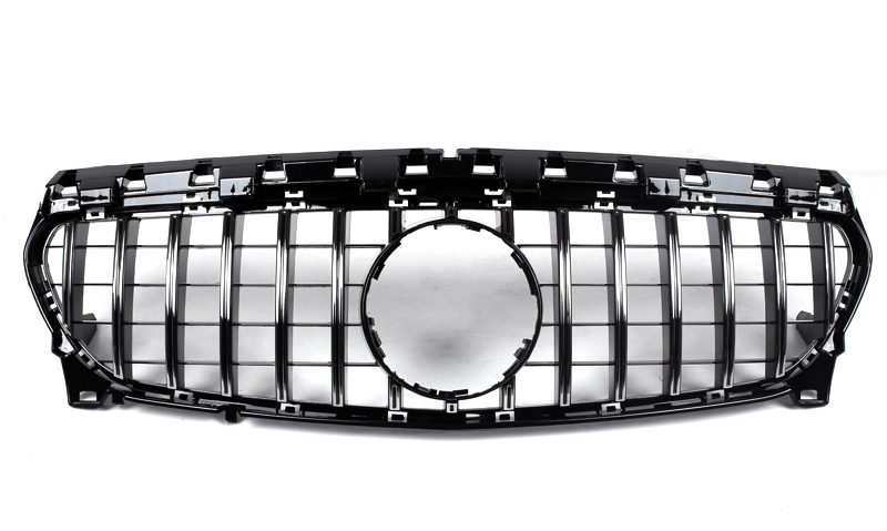 AMG Panamericana Style Grille for Mercedes-Benz CLA C117 / X117 - Silver 2017-2019