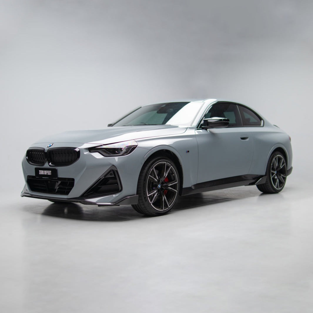 M Performance Style Pre Pregged Dry Carbon Fiber Side Skirts for BMW 2 Series Coupe G42 2021+