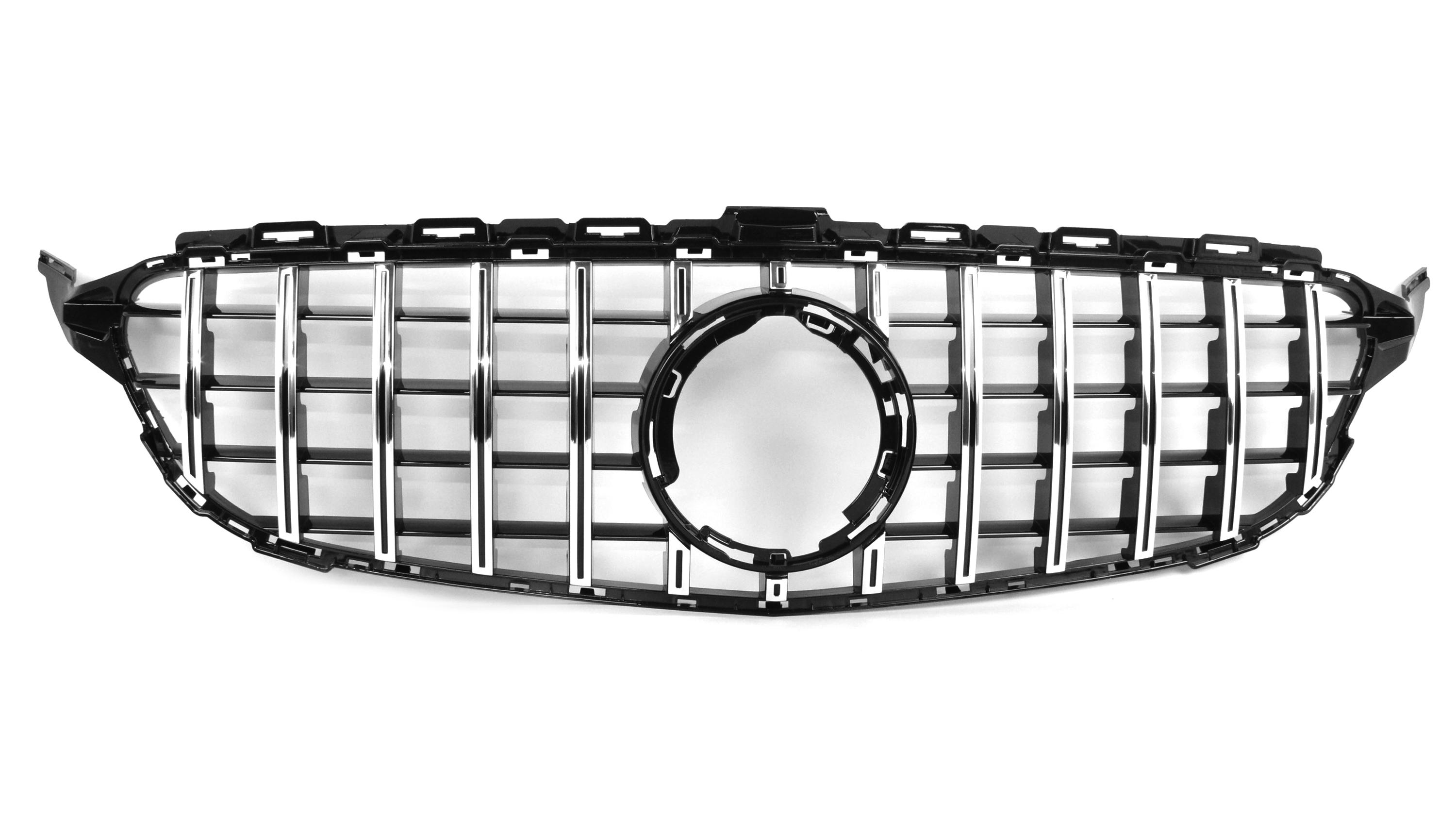 AMG Panamericana Style Grille for Mercedes-Benz C Class (AMG Line) C205/W205 2019-2022 - Silver