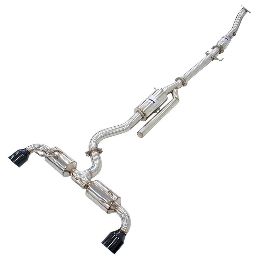 N2 02 Back Catless Exhaust Black Tips for Toyota GR Yaris (Gen 1) XPA16R