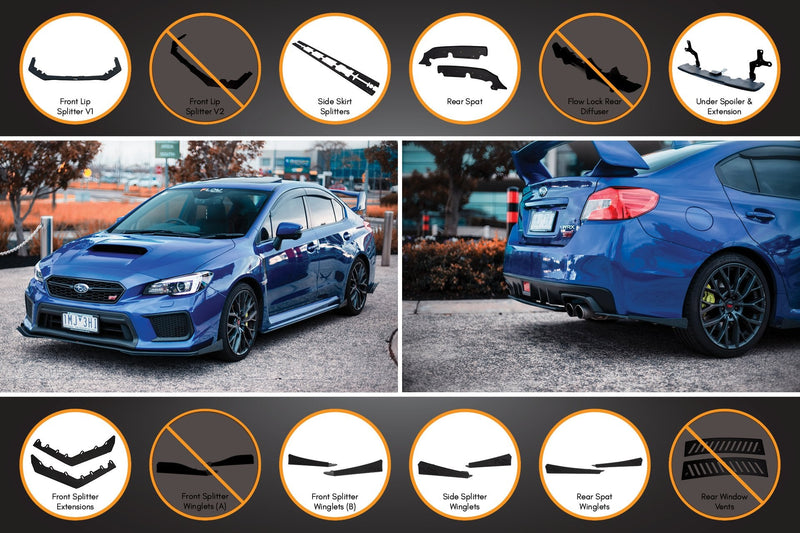 Subaru WRX/STI VA Full Lip Splitter Set