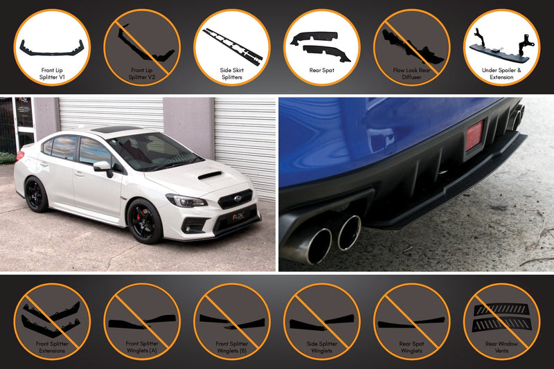 Subaru WRX/STI VA Full Lip Splitter Set