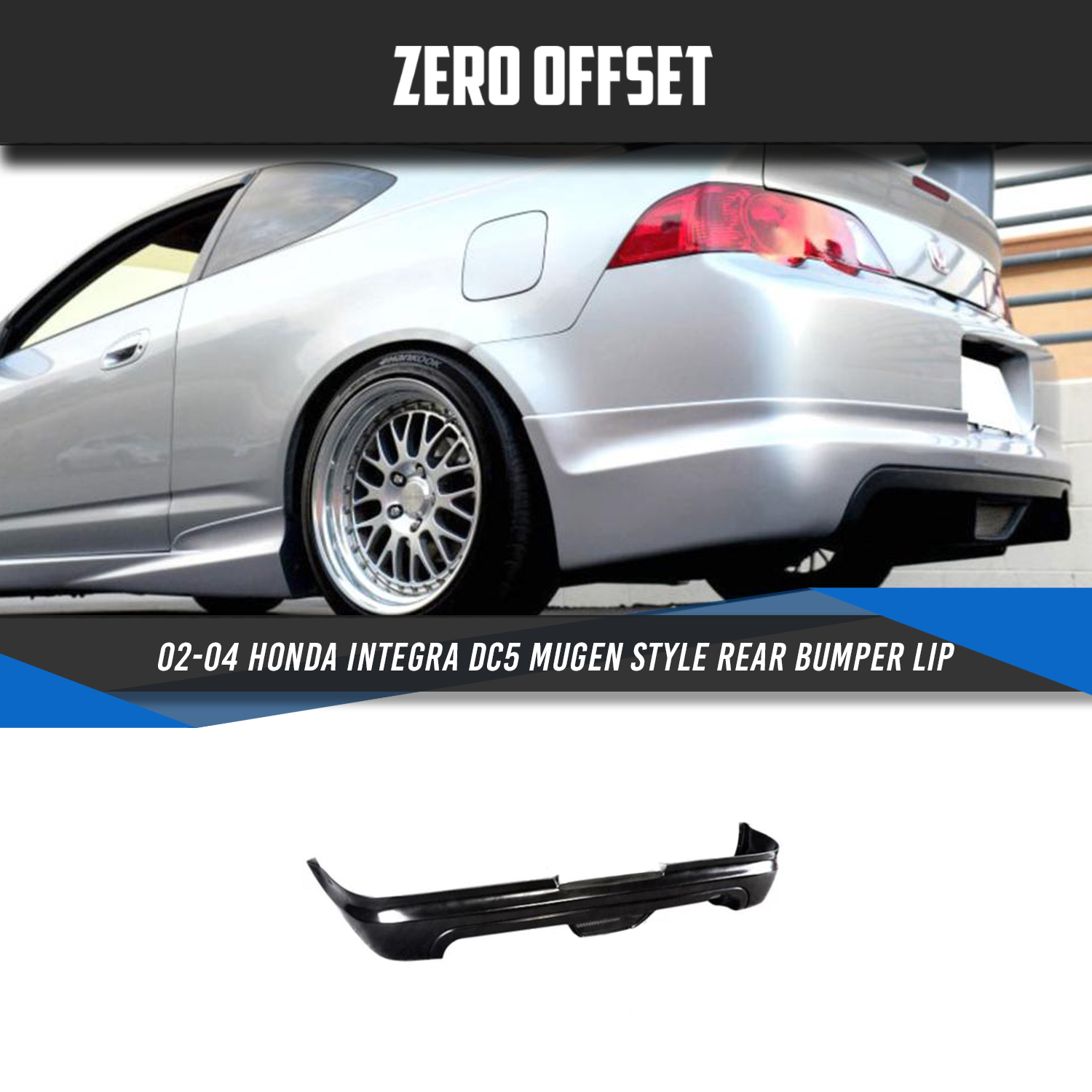 Mugen Style Rear Bumper Lip for Honda Integra DC5 2002-2004