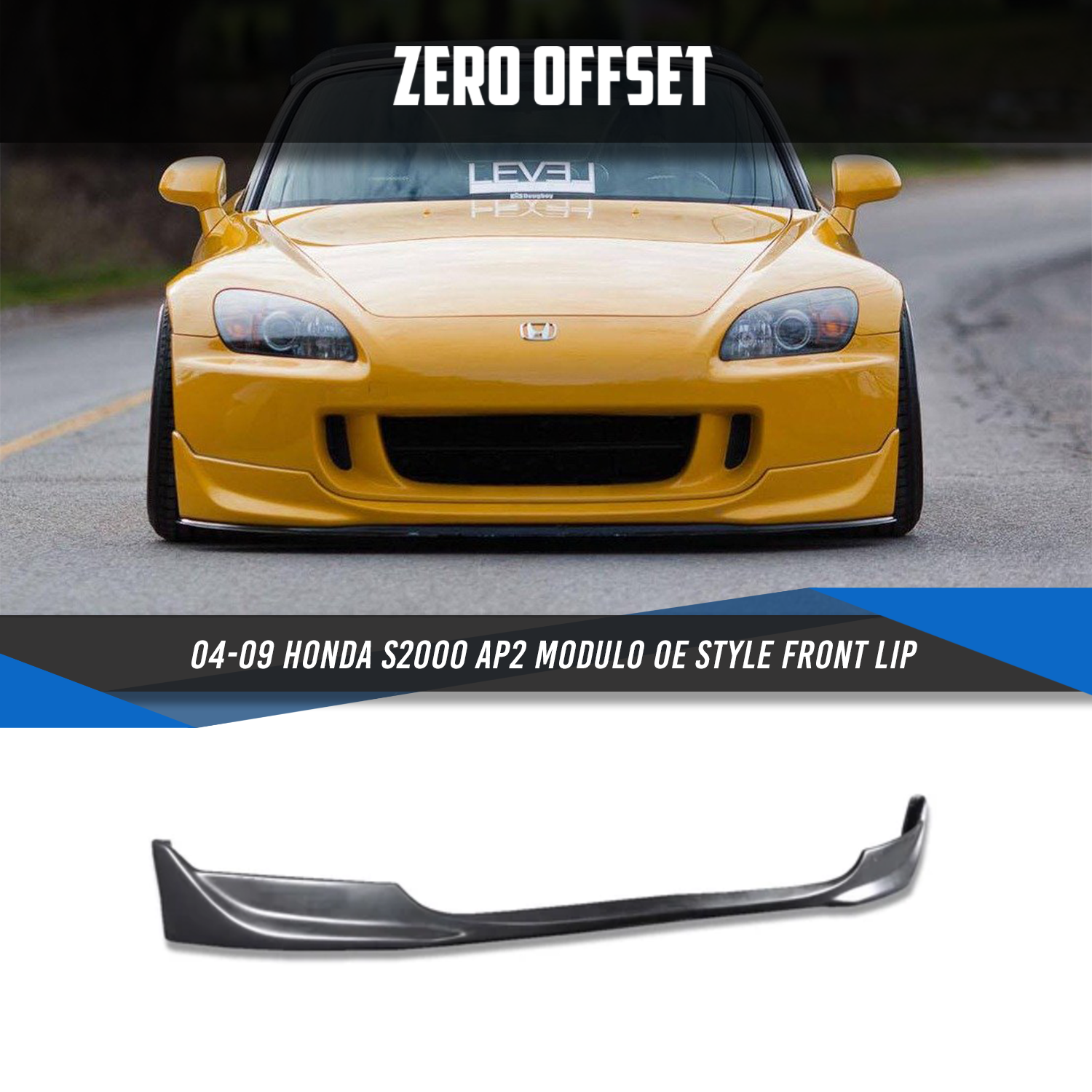 Modulo OE Style Front Lip for Honda S2000 AP2 2004-2009