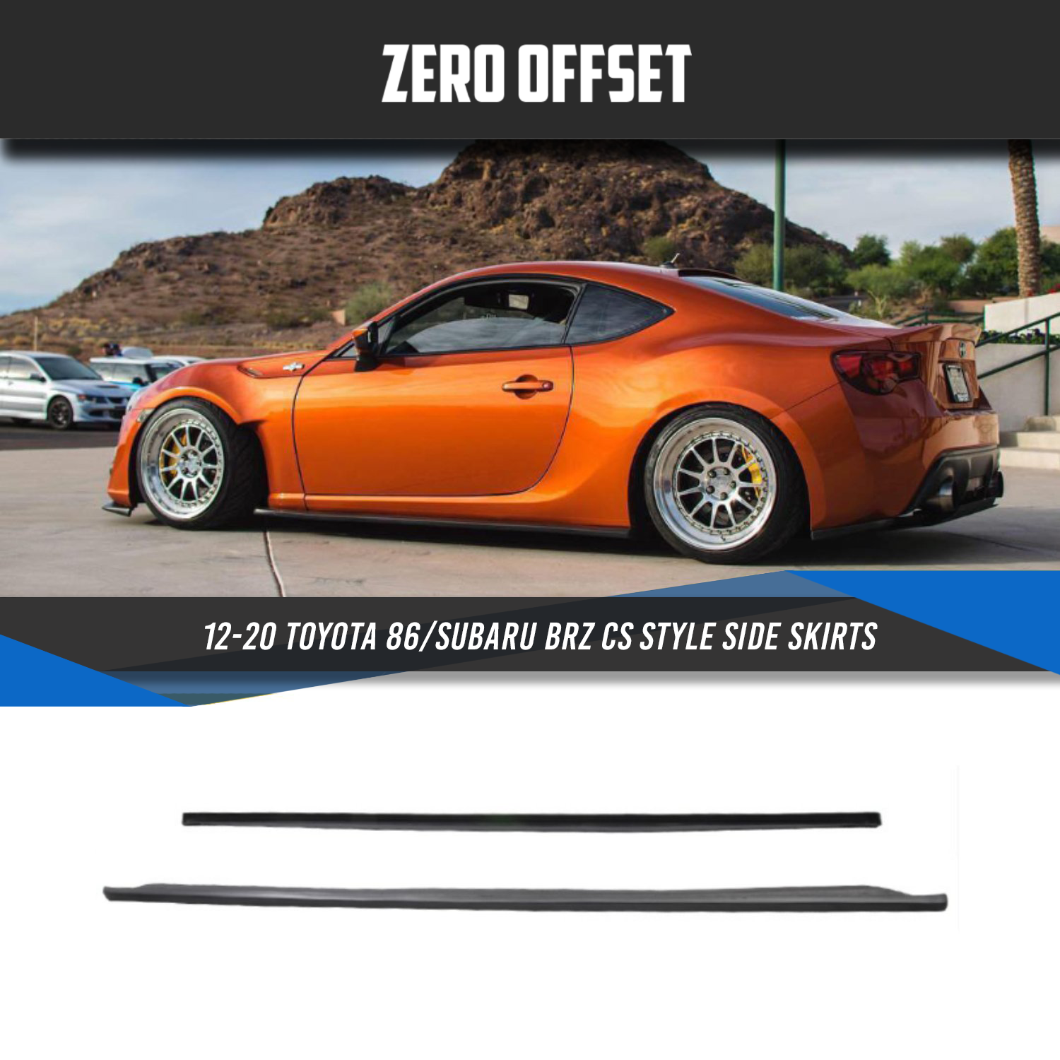 CS Style Side Skirts for Toyota 86 (ZN6)/ Subaru BRZ (ZC6) 2012-2021