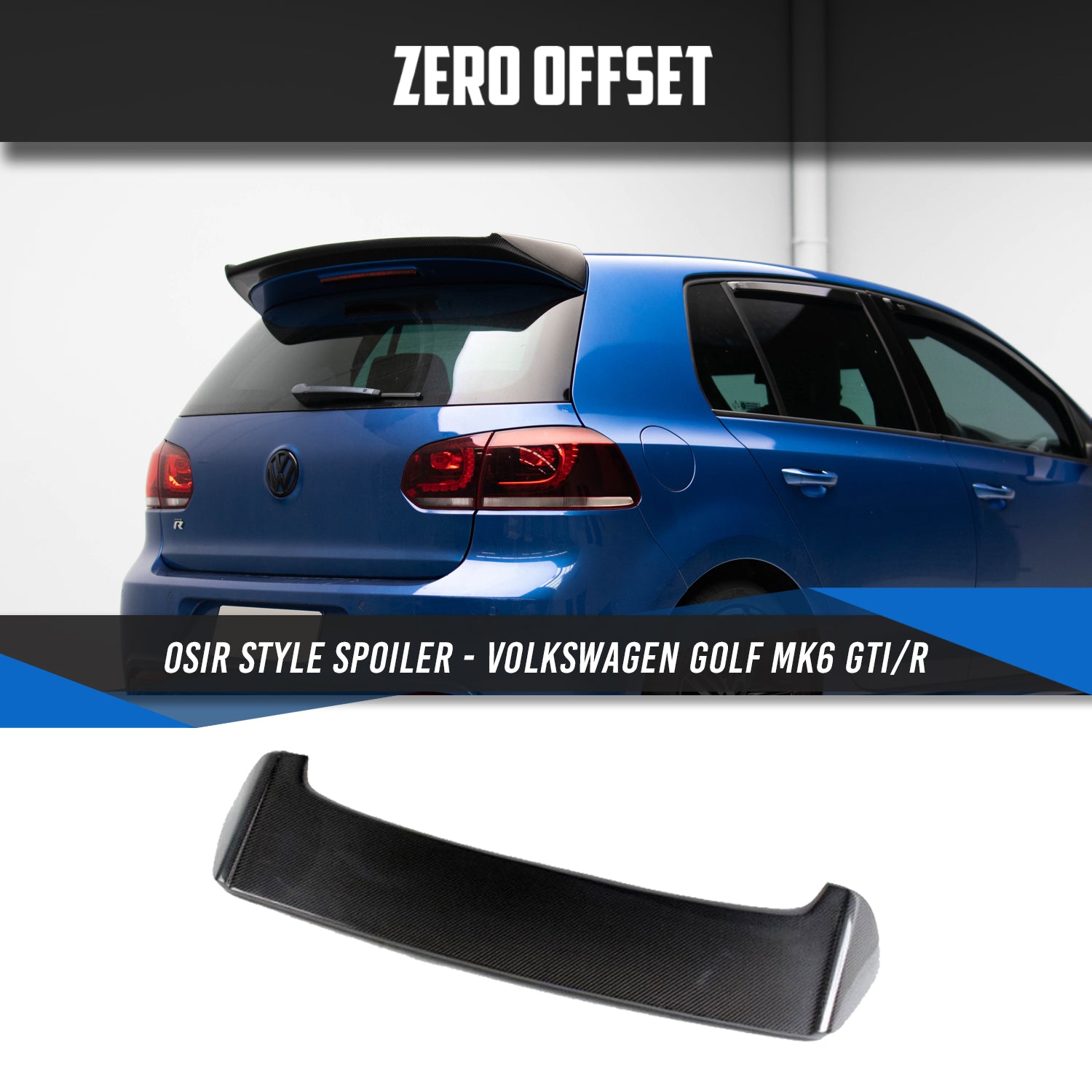 OSIR Style Carbon Fiber Spoiler for Volkswagen Golf MK6 GTI/R
