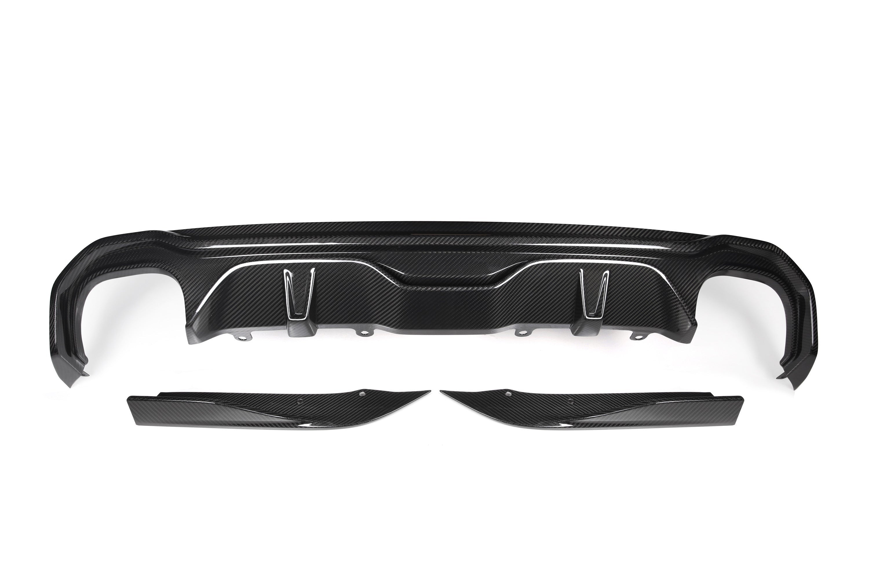 Sooqoo Pre Pregged Dry Carbon Fiber Quad Tips Diffuser for BMW 4 Series G26 2021+