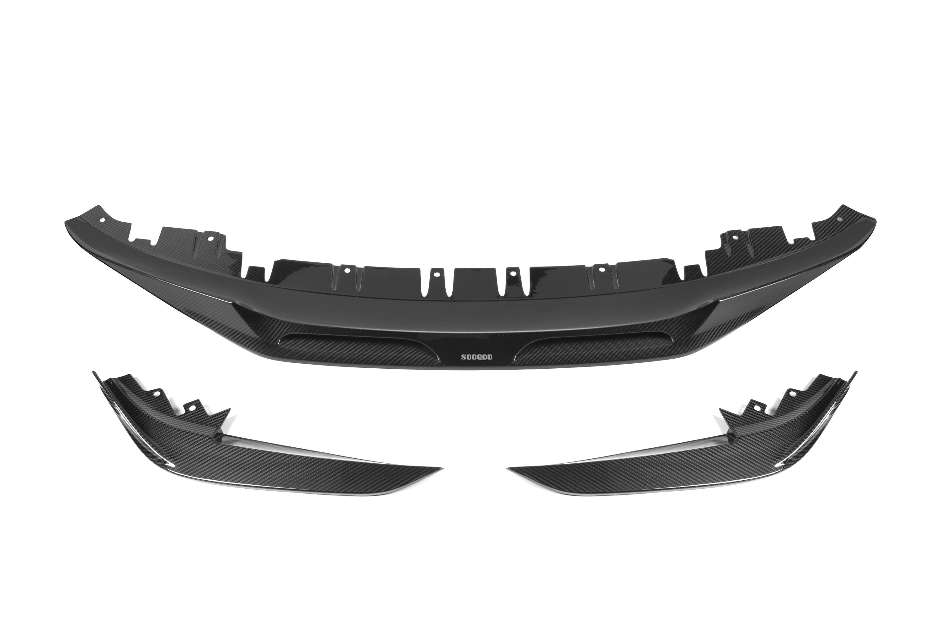 Sooqoo Pre Pregged Dry Carbon Fiber Front Lip for BMW 4 Series G26 2021+