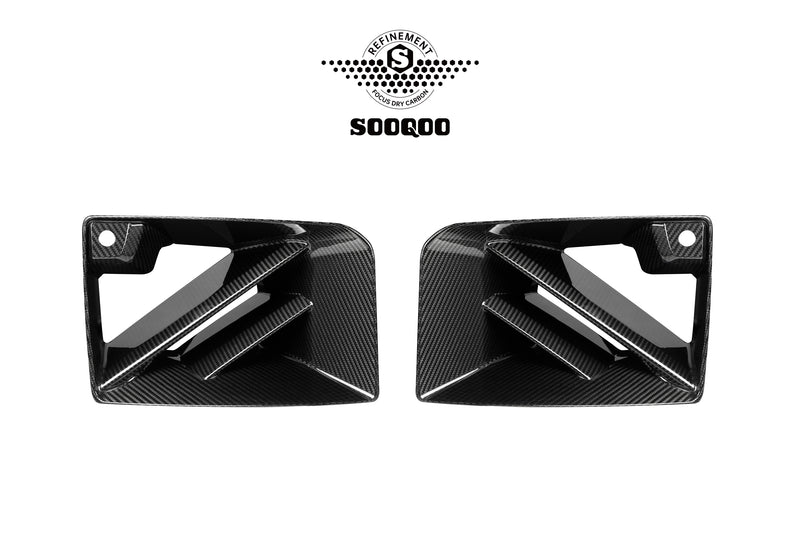 Sooqoo Style Pre Pregged Dry Carbon Fiber Front Intake Ducts for BMW M2 G87 23+