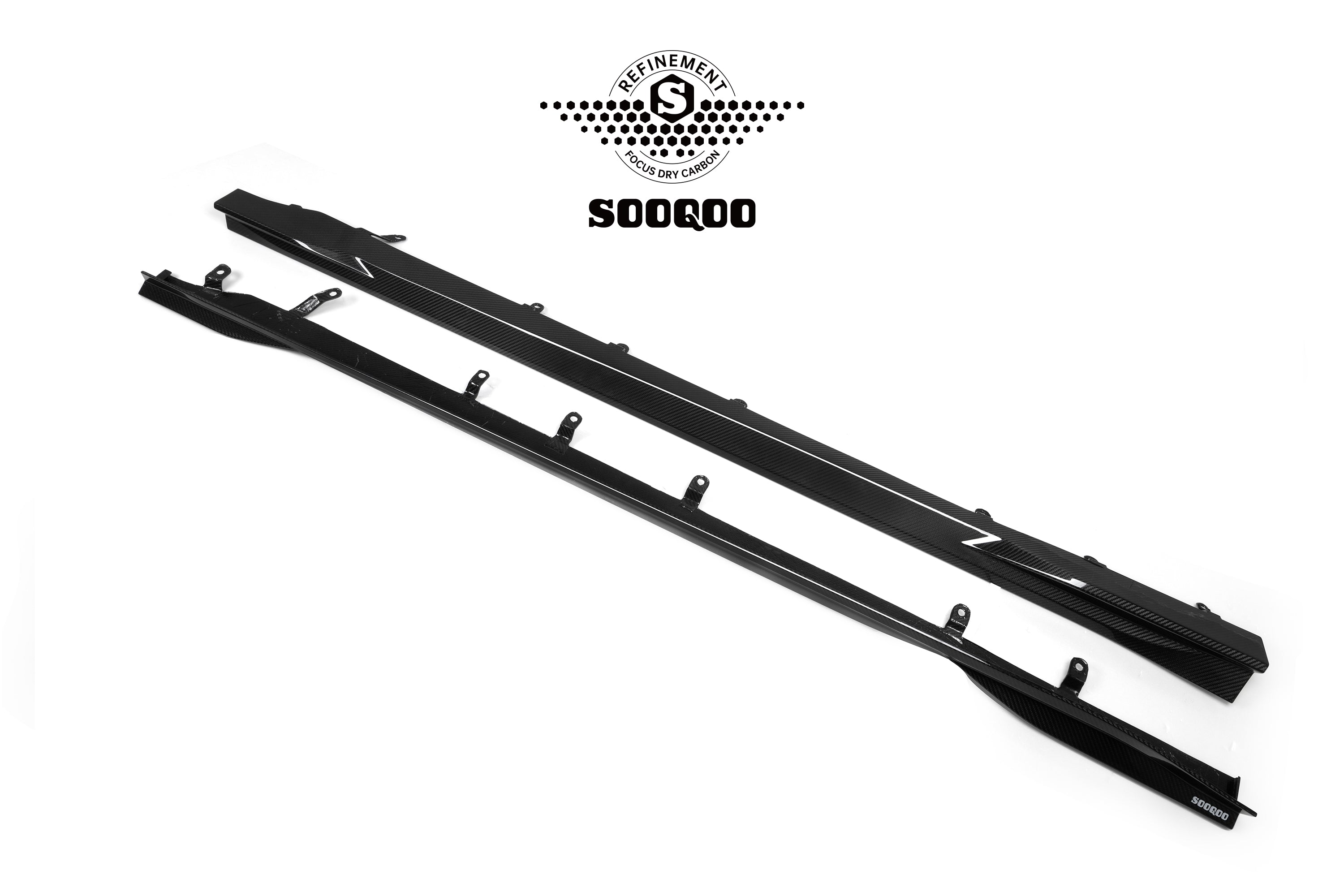 Sooqoo Pre Pregged Dry Carbon Fiber Side Skirts for BMW M2 G87 2023+