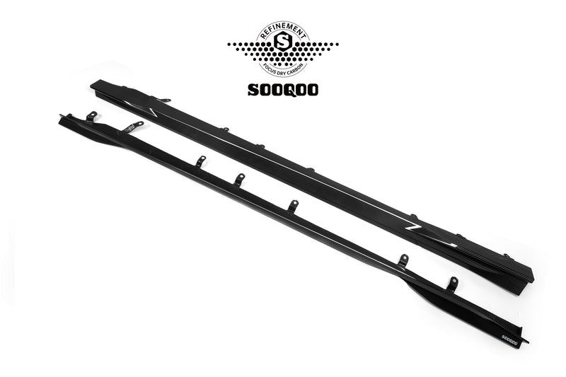 Sooqoo Style Pre Pregged Dry Carbon Fiber Side Skirts for BMW M2 G87 23+