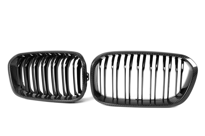 M Performance Style Pre Pregged Dry Carbon Fiber Grille (Dual Slat) for BMW 1 Series F20 15-19