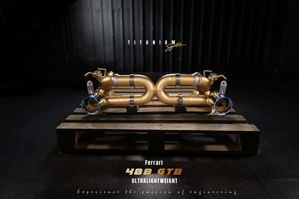 Valvetronic Exhaust System for Ferrari 488 GTB / Spider Titanium Signature Series 15-20
