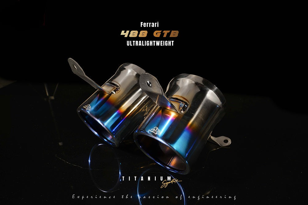 Valvetronic Exhaust System for Ferrari 488 GTB / Spider Titanium Signature Series 15-20