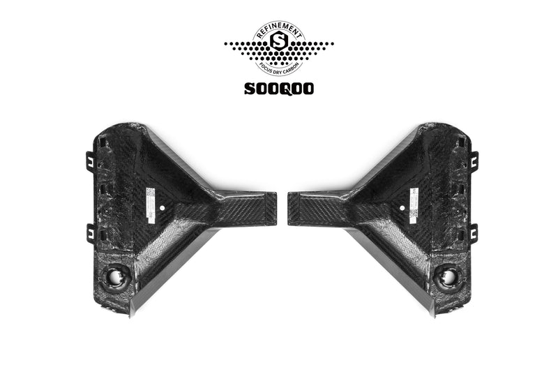Sooqoo Style Pre Pregged Dry Carbon Fiber Rear Bumper Attachments for BMW M2 G87 23+