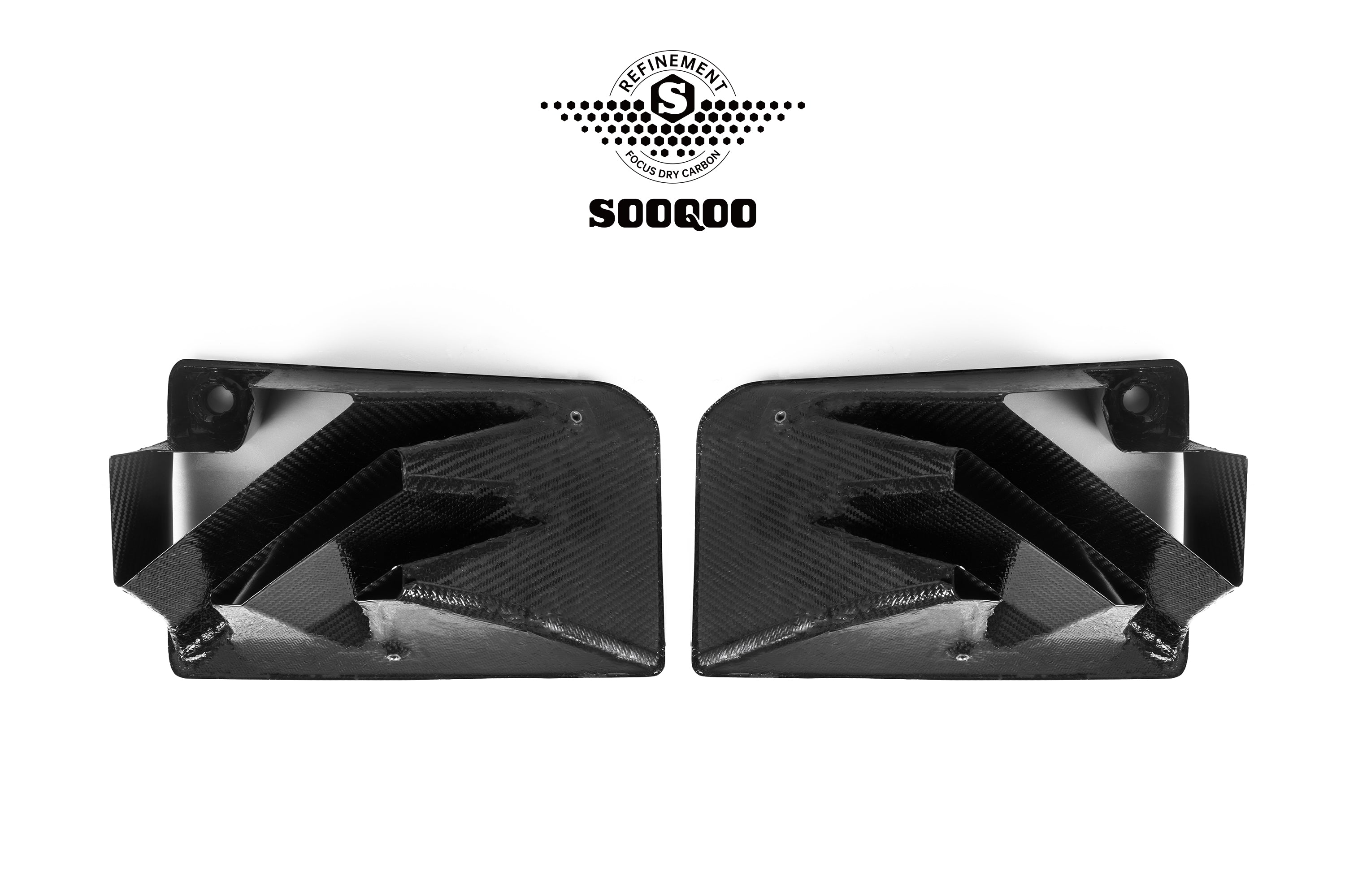 Sooqoo Pre Pregged Dry Carbon Fiber Front Intake Ducts for BMW M2 G87 2023+