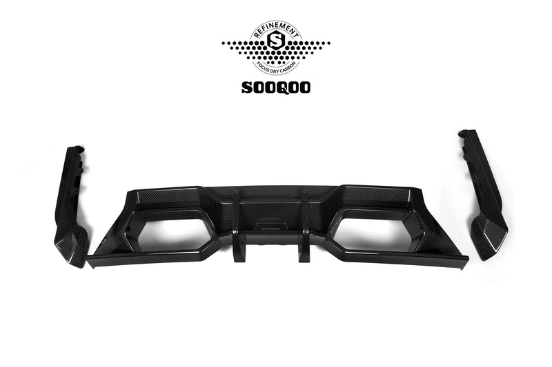 Sooqoo Style Pre Pregged Dry Carbon Fiber Rear Diffuser for BMW M2 G87 23+
