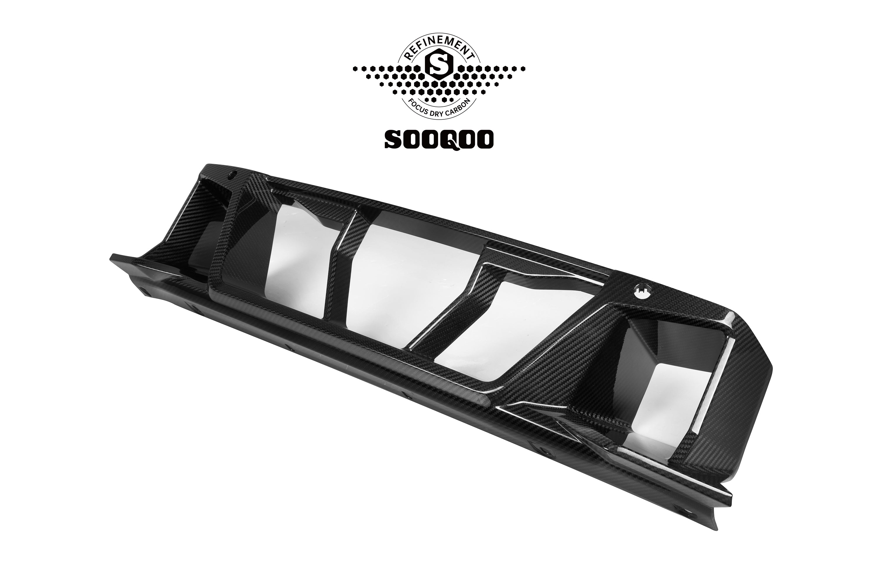Sooqoo Pre Pregged Dry Carbon Fiber Center Bumper Trim for BMW M2 G87 2023+