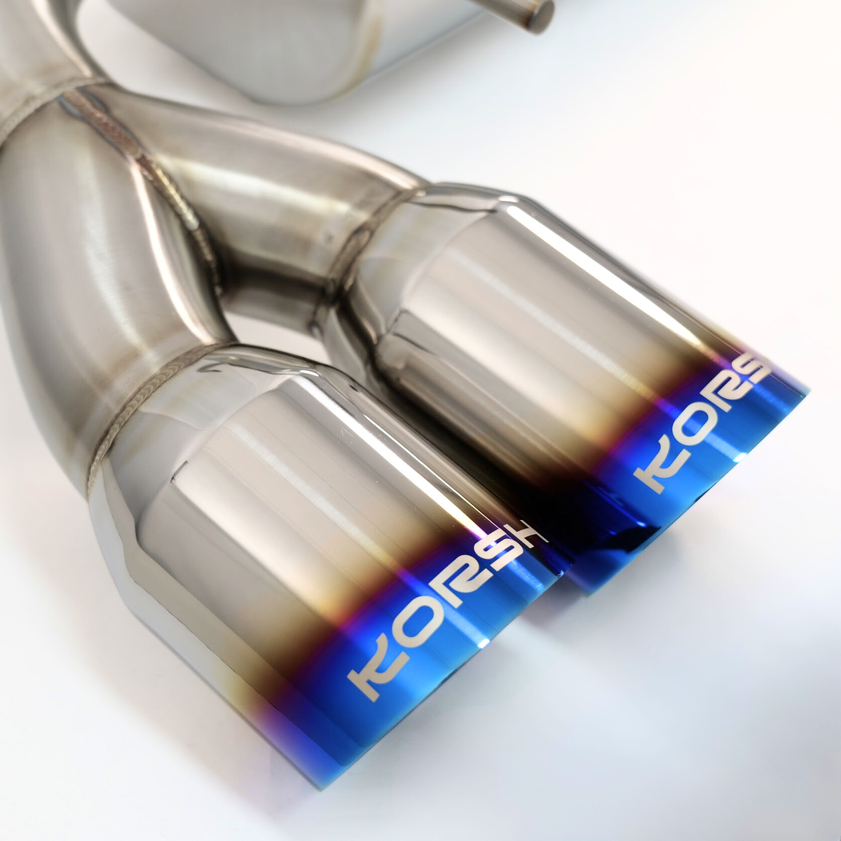 Korsh Stainless Steel Cat Back Exhaust with Titanium Tips for Subaru WRX STI Hatch GR 2008-2014