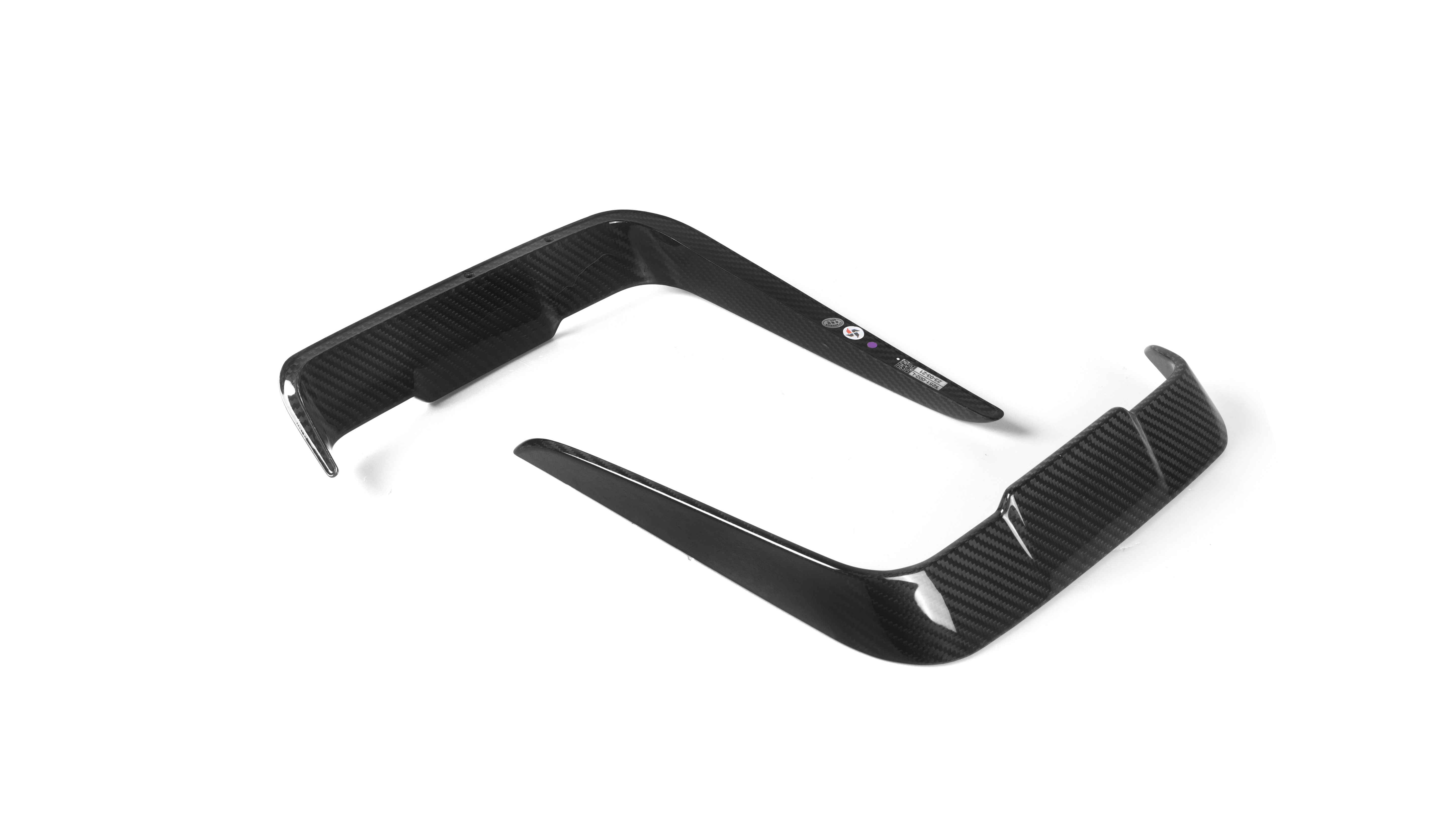 Sooqoo Pre Pregged Dry Carbon Fiber Front Canards for BMW 4 Series Coupe G22 G23 2020+