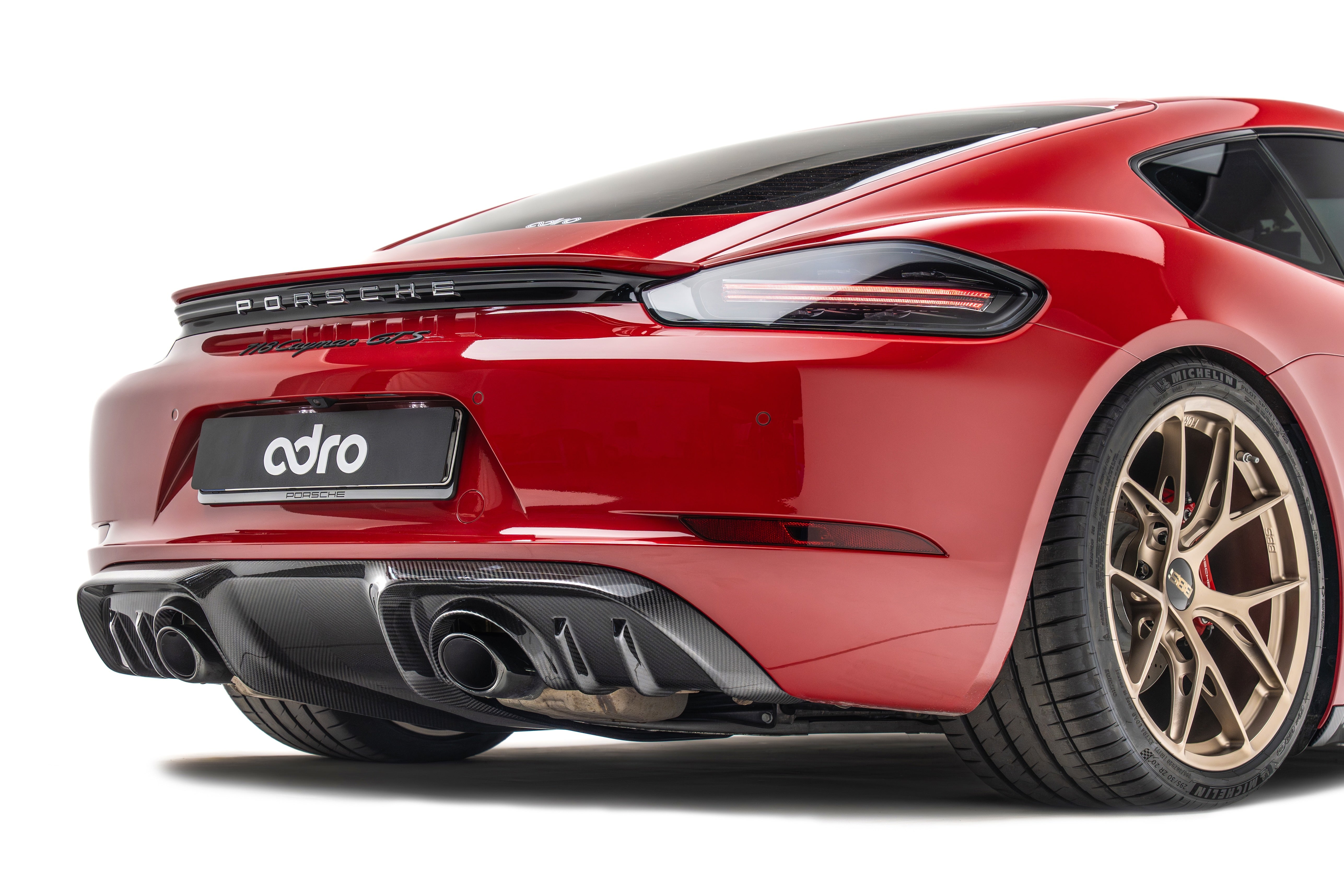 Pre Pregged Carbon Fiber Rear Diffuser for Porsche 718 Cayman/Boxster GTS,GTS 4.0,Spyder,GT4,GT4RS 981 982 2017-2025