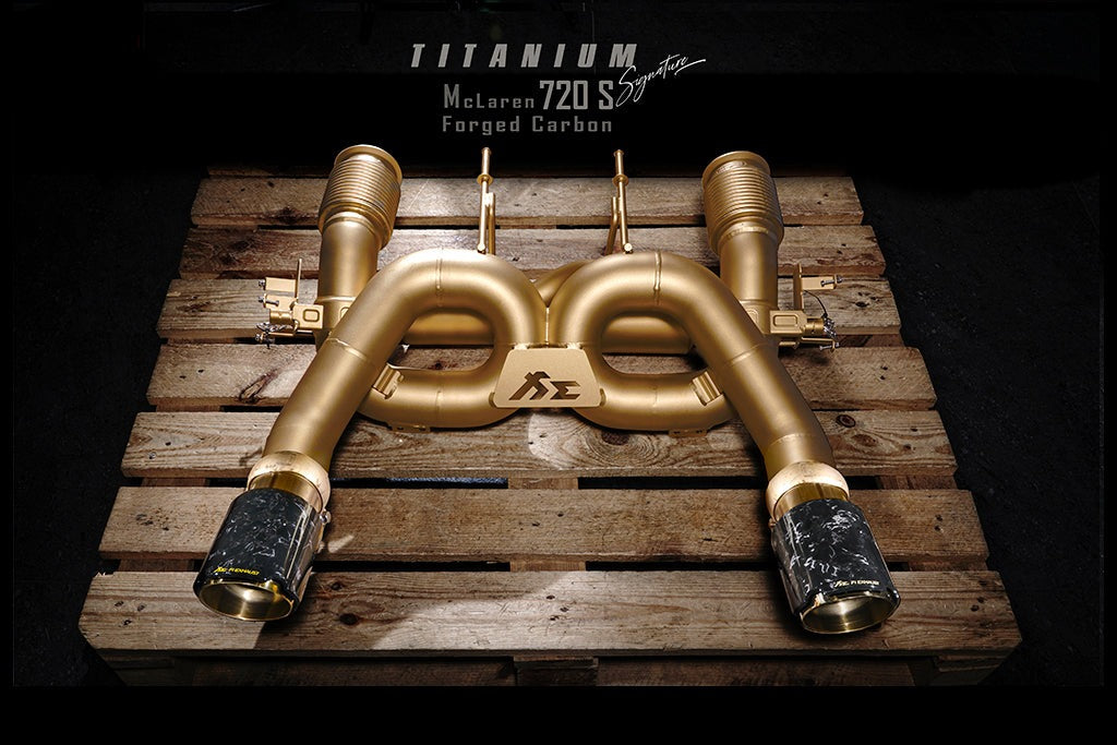 Valvetronic Exhaust System for Mclaren 720S OEM Compatible Version Titanium Signature Series 4.0TT V8 17+