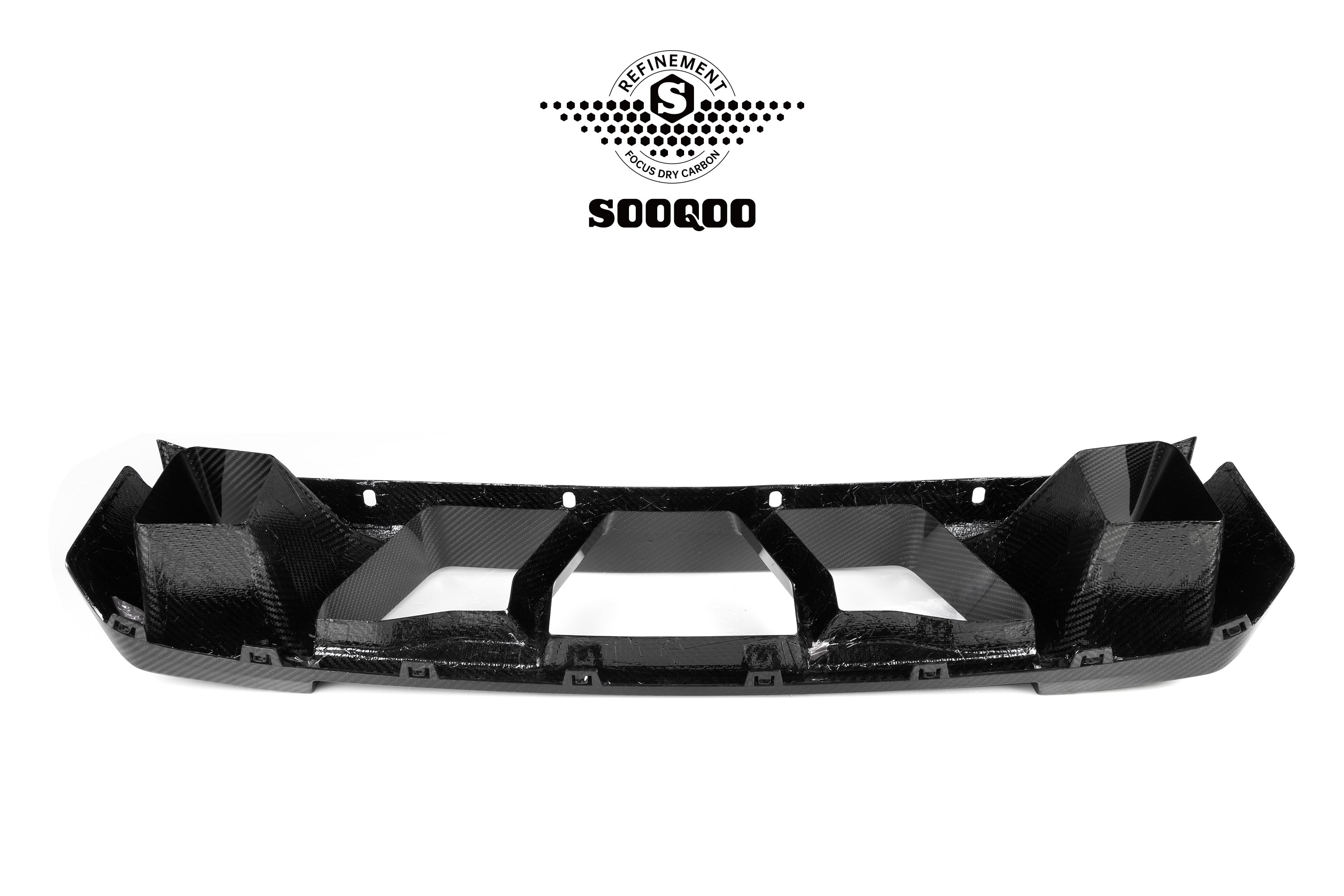 Sooqoo Pre Pregged Dry Carbon Fiber Center Bumper Trim for BMW M2 G87 2023+