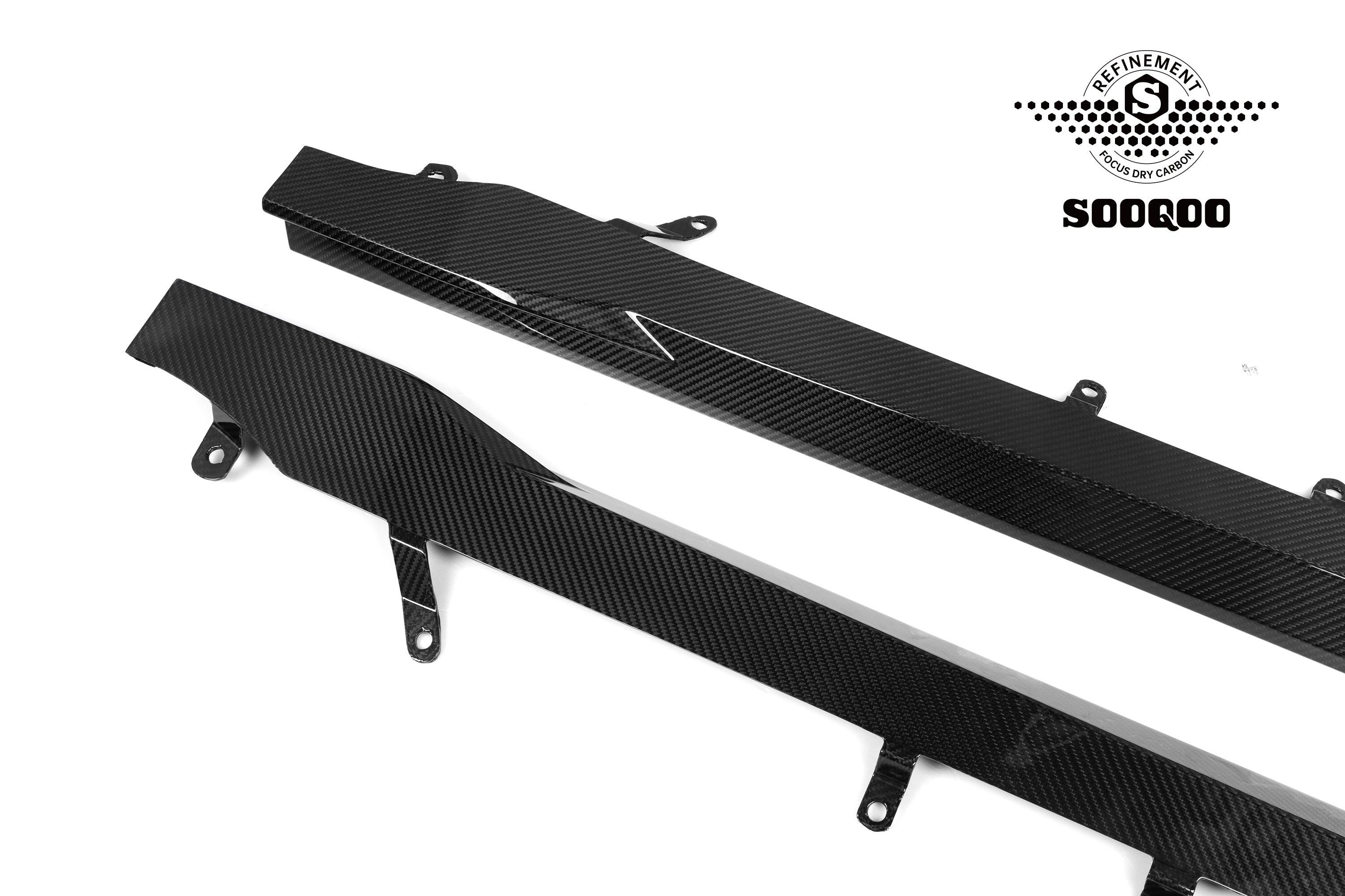 Sooqoo Pre Pregged Dry Carbon Fiber Side Skirts for BMW M2 G87 2023+