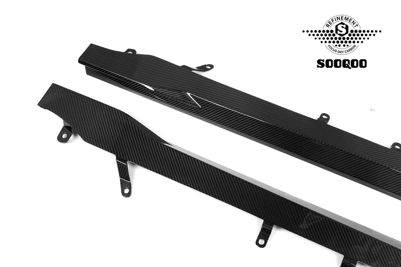 Sooqoo Style Pre Pregged Dry Carbon Fiber Side Skirts for BMW M2 G87 23+