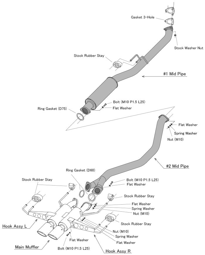 HKS Hi-Power Muffler for Honda Civic FL5
