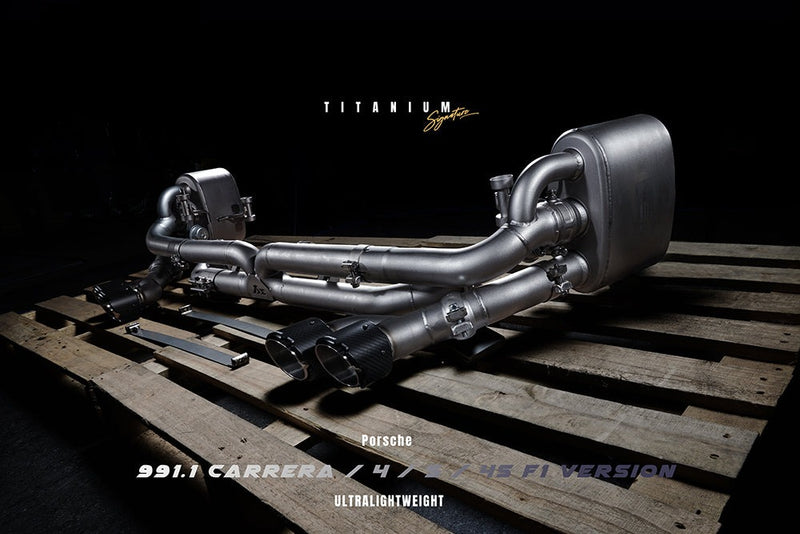 Valvetronic Exhaust System for Porsche 911 Carrera / S / 4 /4S F1 Version 991.1 Titanium Signature Series 11-15