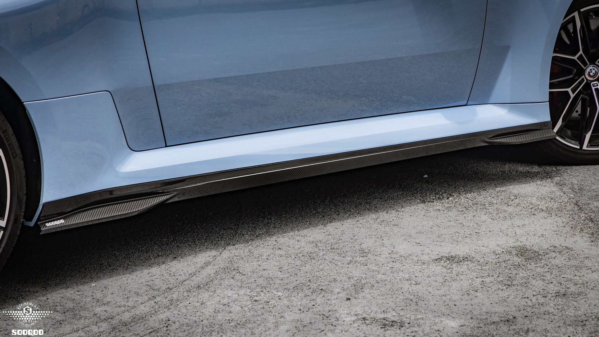 SOOQOO BMW M2 F87 Front Canards In Prepreg Carbon Fiber main image 0