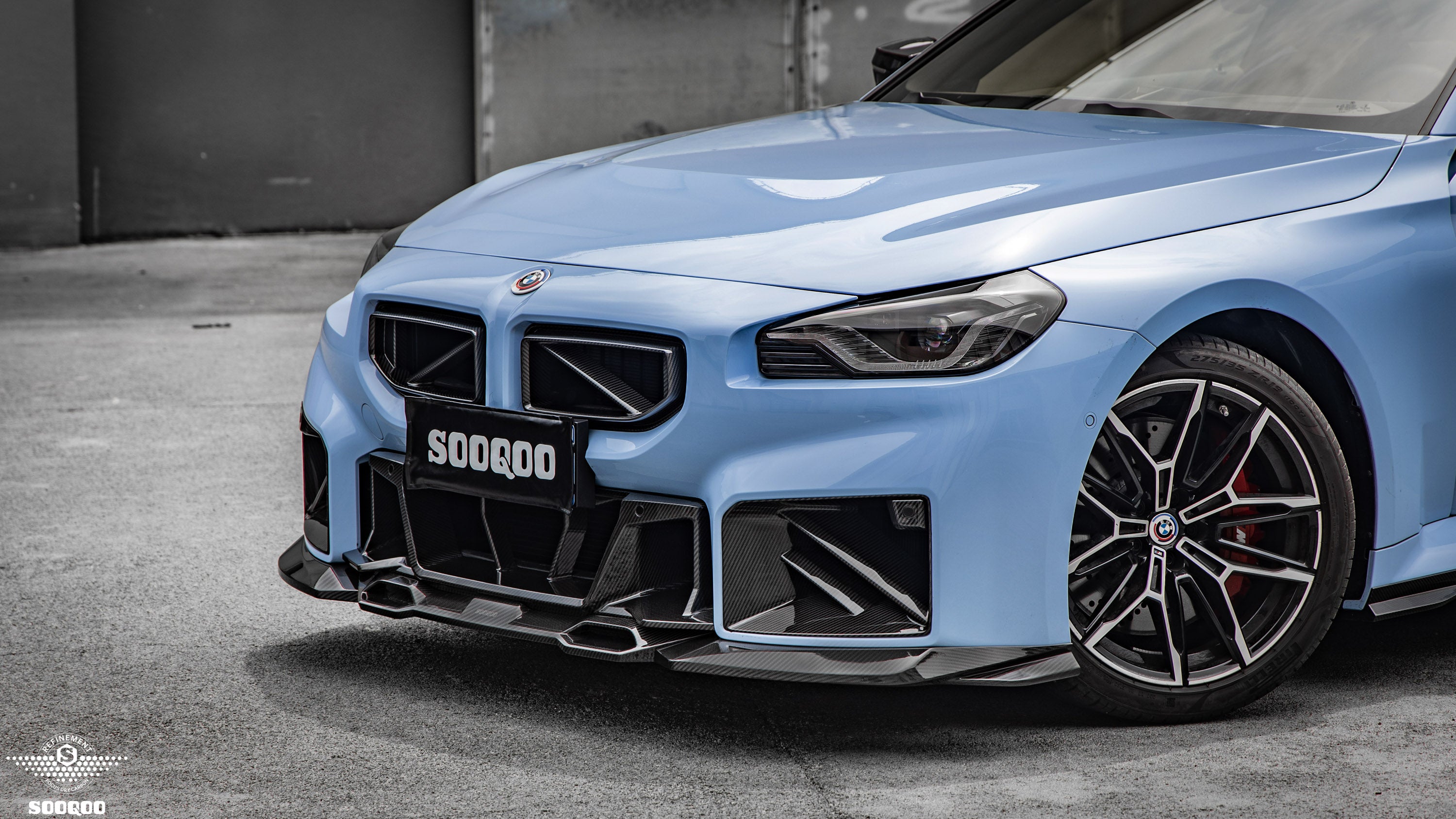 Sooqoo Pre Pregged Dry Carbon Fiber Front Intake Ducts for BMW M2 G87 2023+