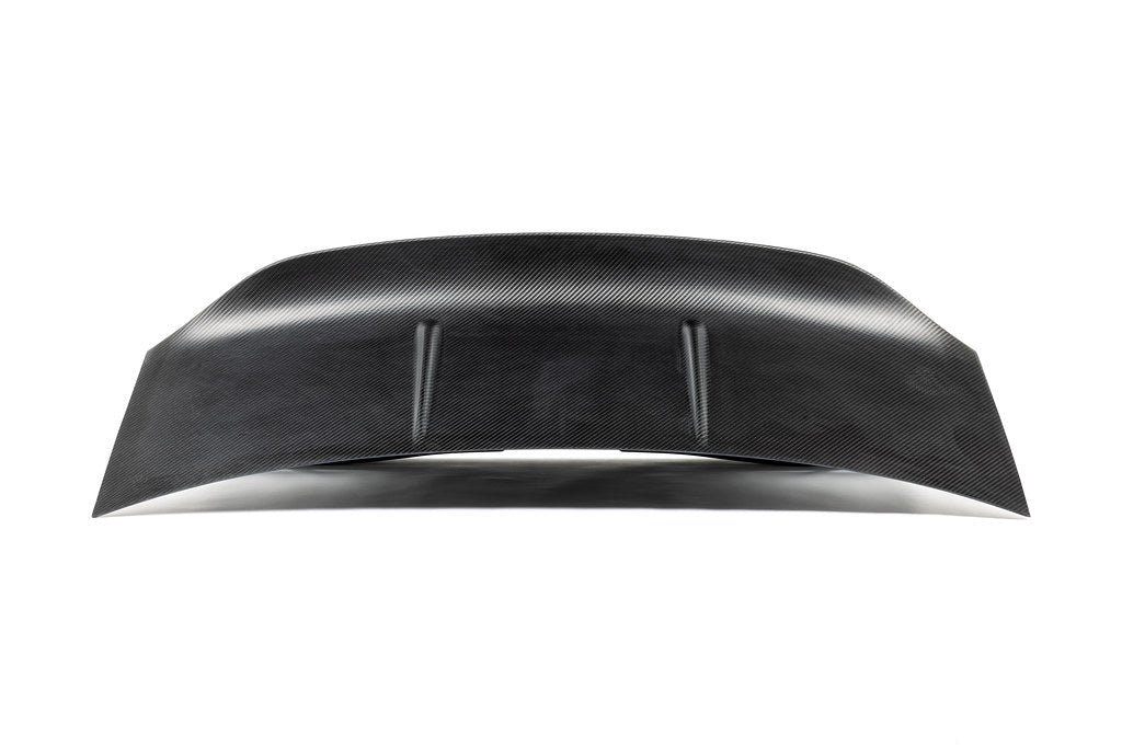 Alpha-N G80 M3 Carbon CSL trunk lid exterior view on white background, showcasing lightweight carbon fiber design.