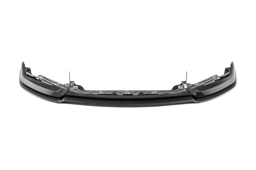 Alpha-N G87 M2 Carbon adjustable front lip, Class 3 exterior accessory for BMW M2, shown on white background.