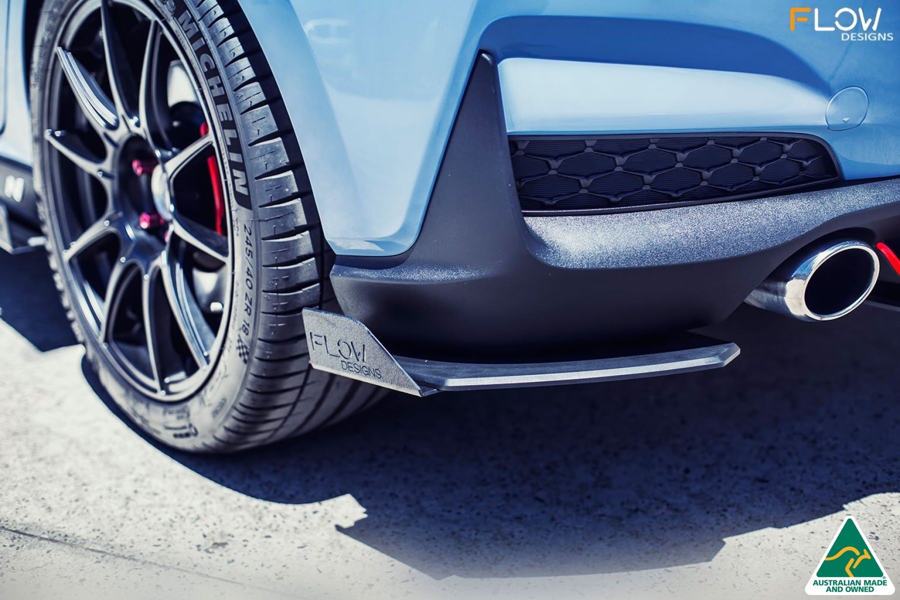 DEMO STOCK - i30N Hatch PD (2018-2020) Rear Spats (Pair) - GLOSS BLACK