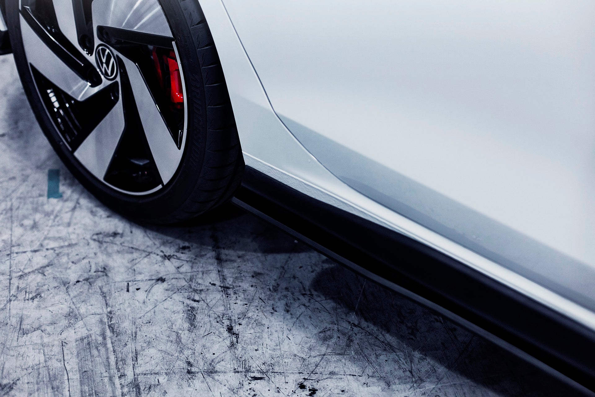 DISCONTINUED SANDED MATTE FINISH - MK8 Golf GTI Side Skirt Splitters (Pair)