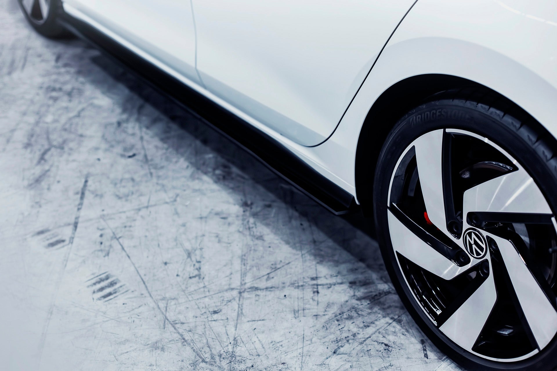 DISCONTINUED SANDED MATTE FINISH - MK8 Golf GTI Side Skirt Splitters (Pair)