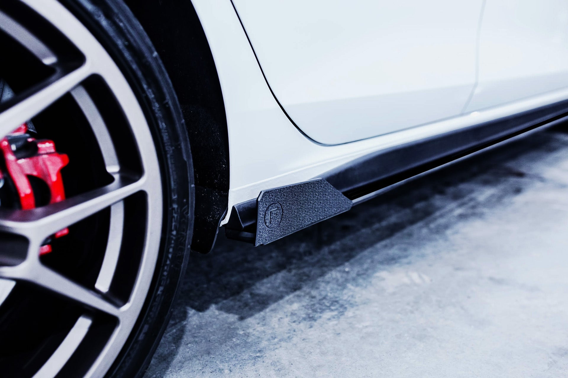 DISCONTINUED SANDED MATTE FINISH - MK8 Golf GTI Side Skirt Splitters (Pair)