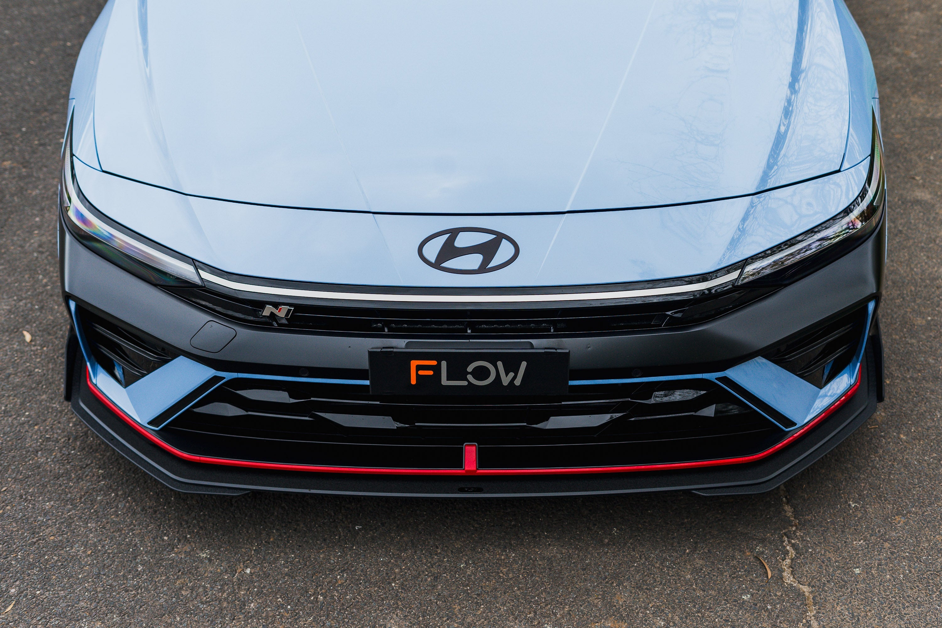 CN7 V2 Elantra N Sedan Facelift V2 - 2024+ Front Lip Splitter & Mounting Brackets (Pair)