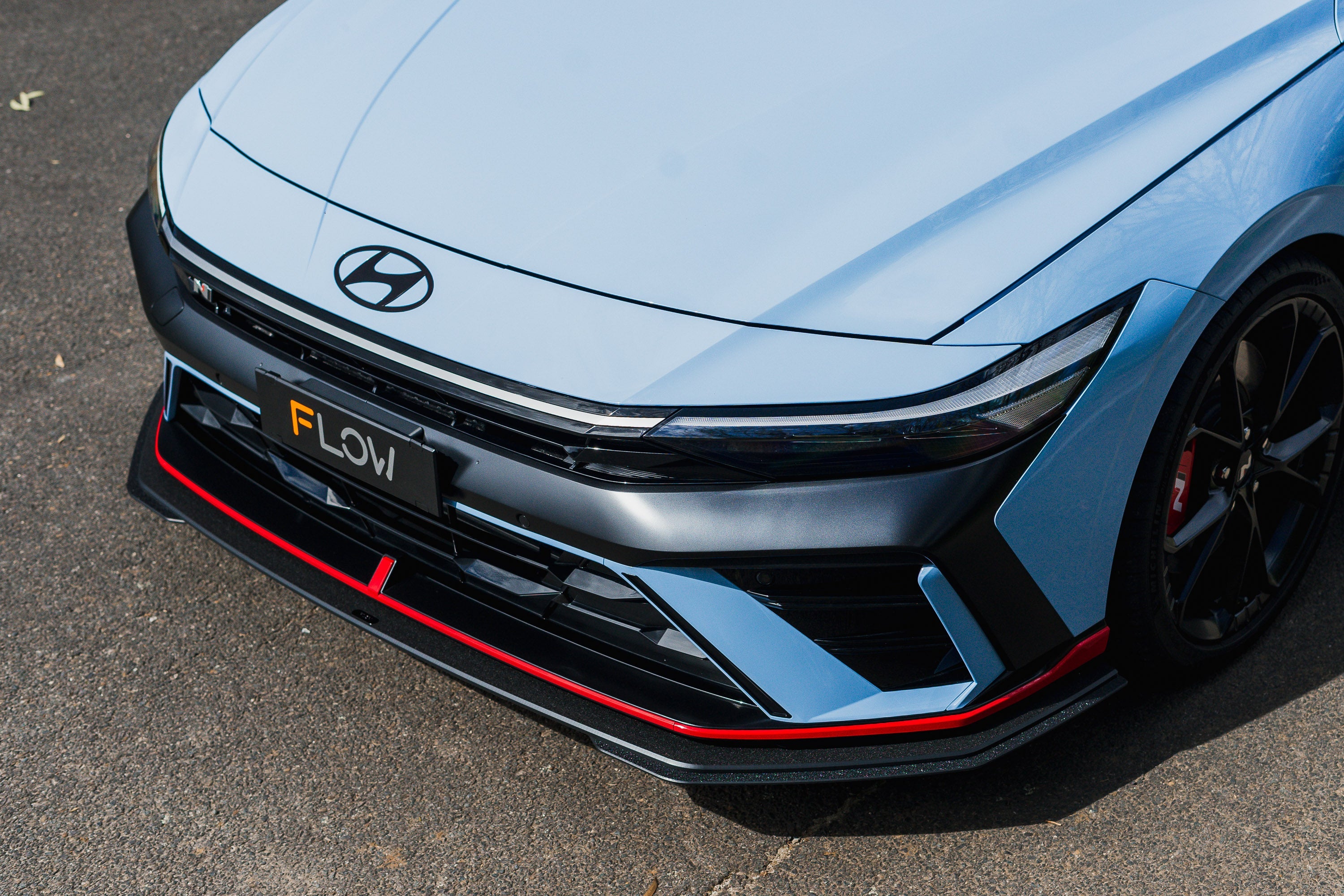 CN7 V2 Elantra N Sedan Facelift V2 - 2024+ Front Lip Splitter Extensions (Pair)