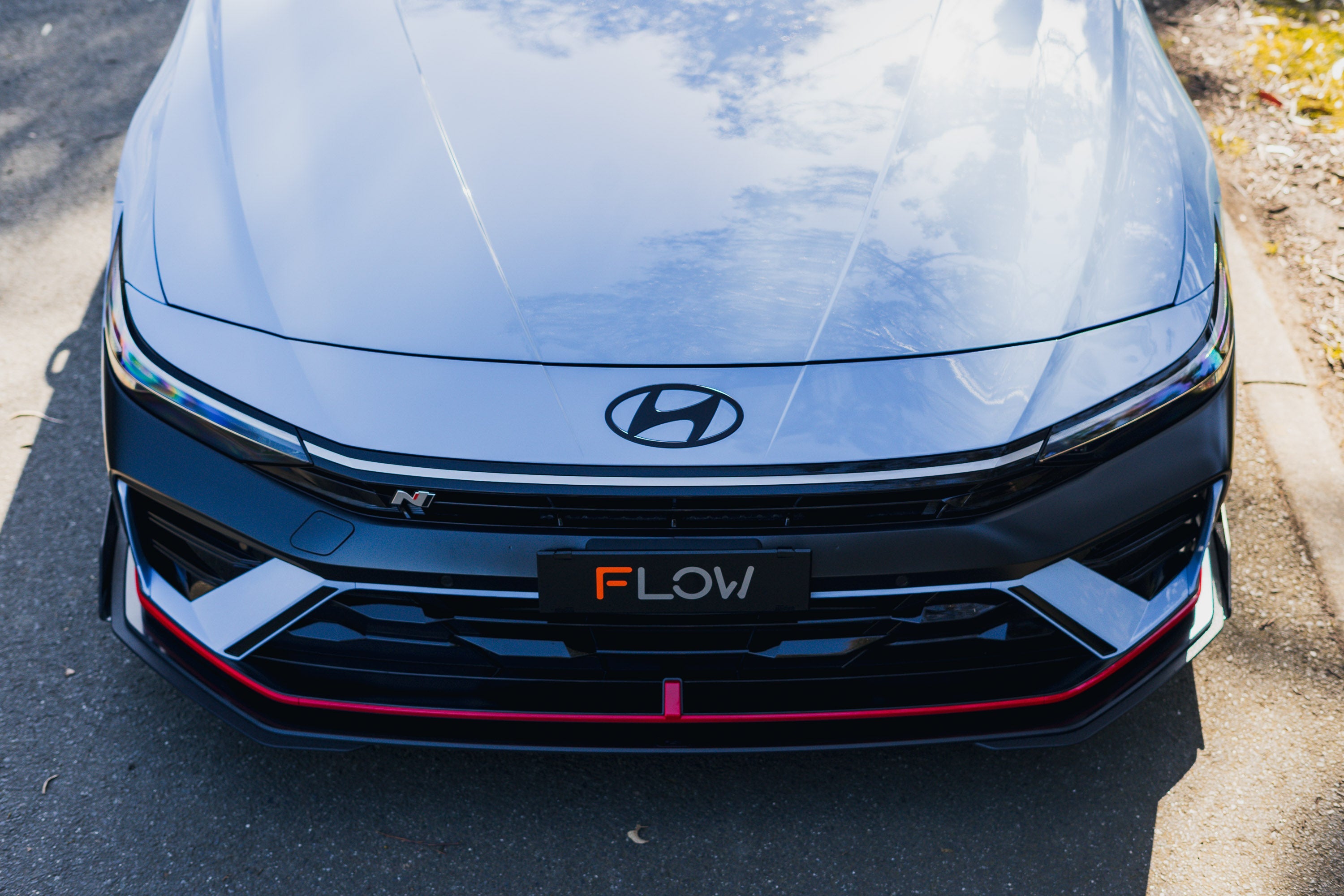 CN7 V2 Elantra N Sedan Facelift V2 - 2024+ Front Lip Splitter & Mounting Brackets (Pair)