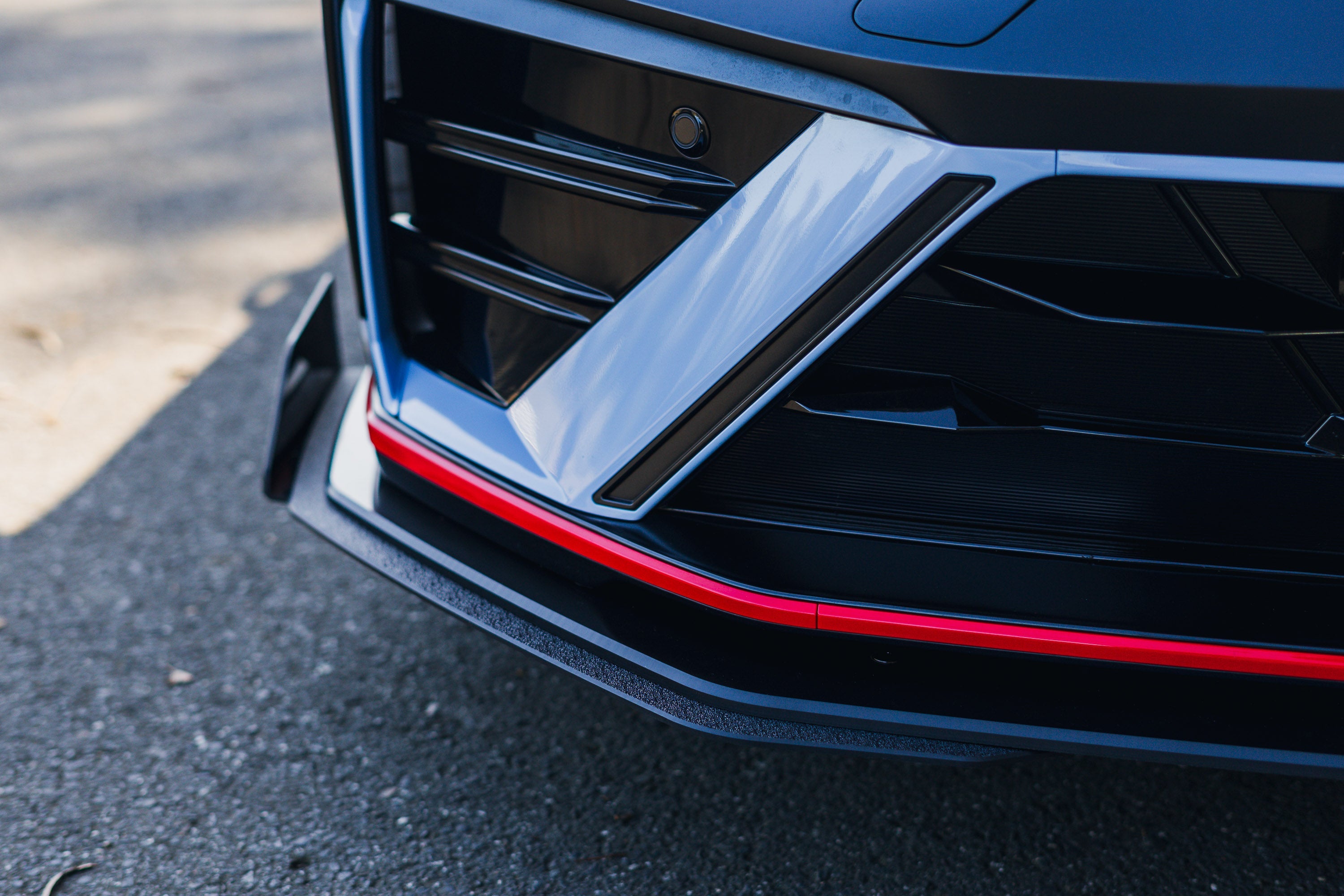 CN7 V2 Elantra N Sedan Facelift V2 - 2024+ Front Lip Splitter & Mounting Brackets (Pair)
