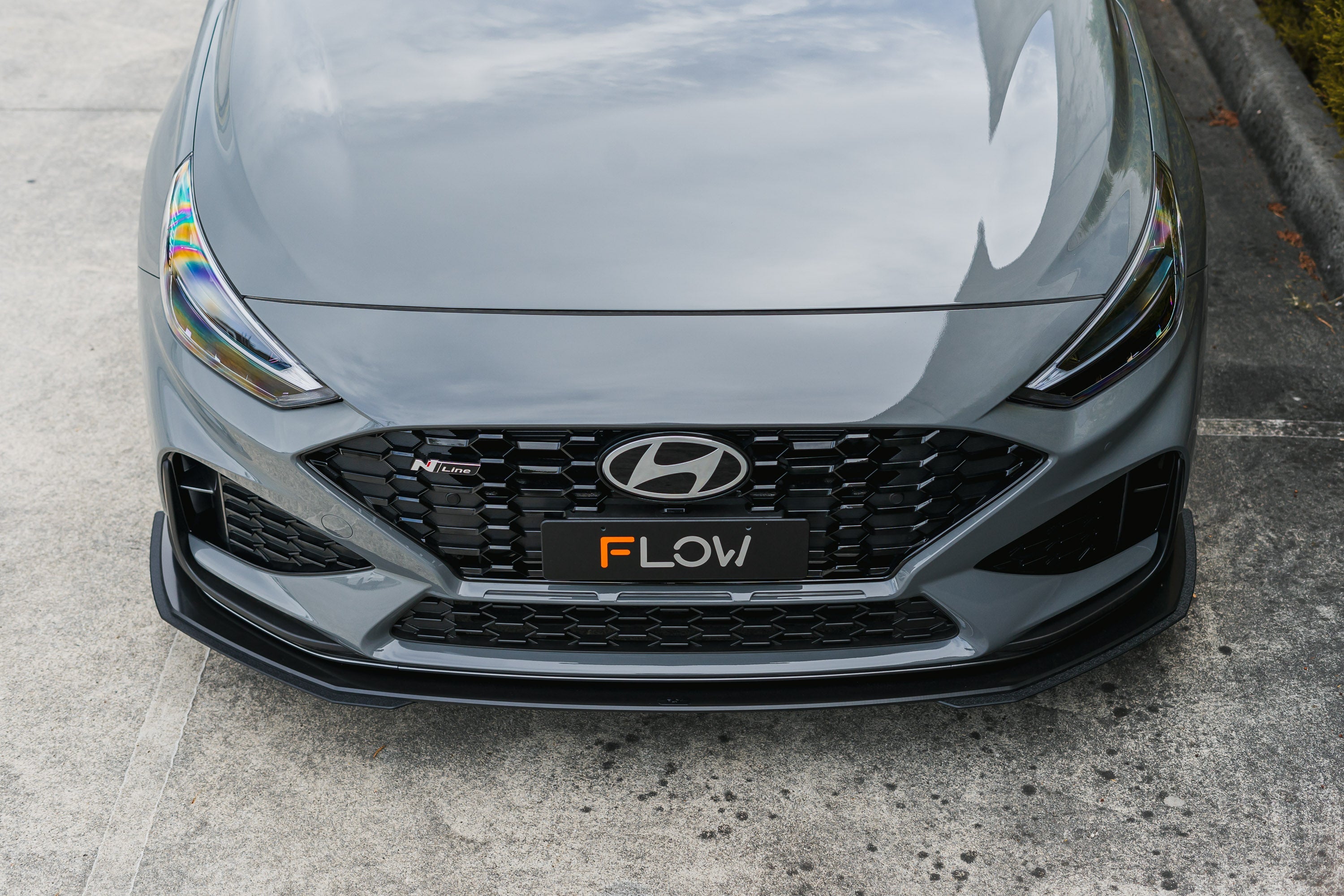 i30N-Line Hatch PDe.V6 FLÂ 2024+ Front Lip Splitter Extensions (Pair)
