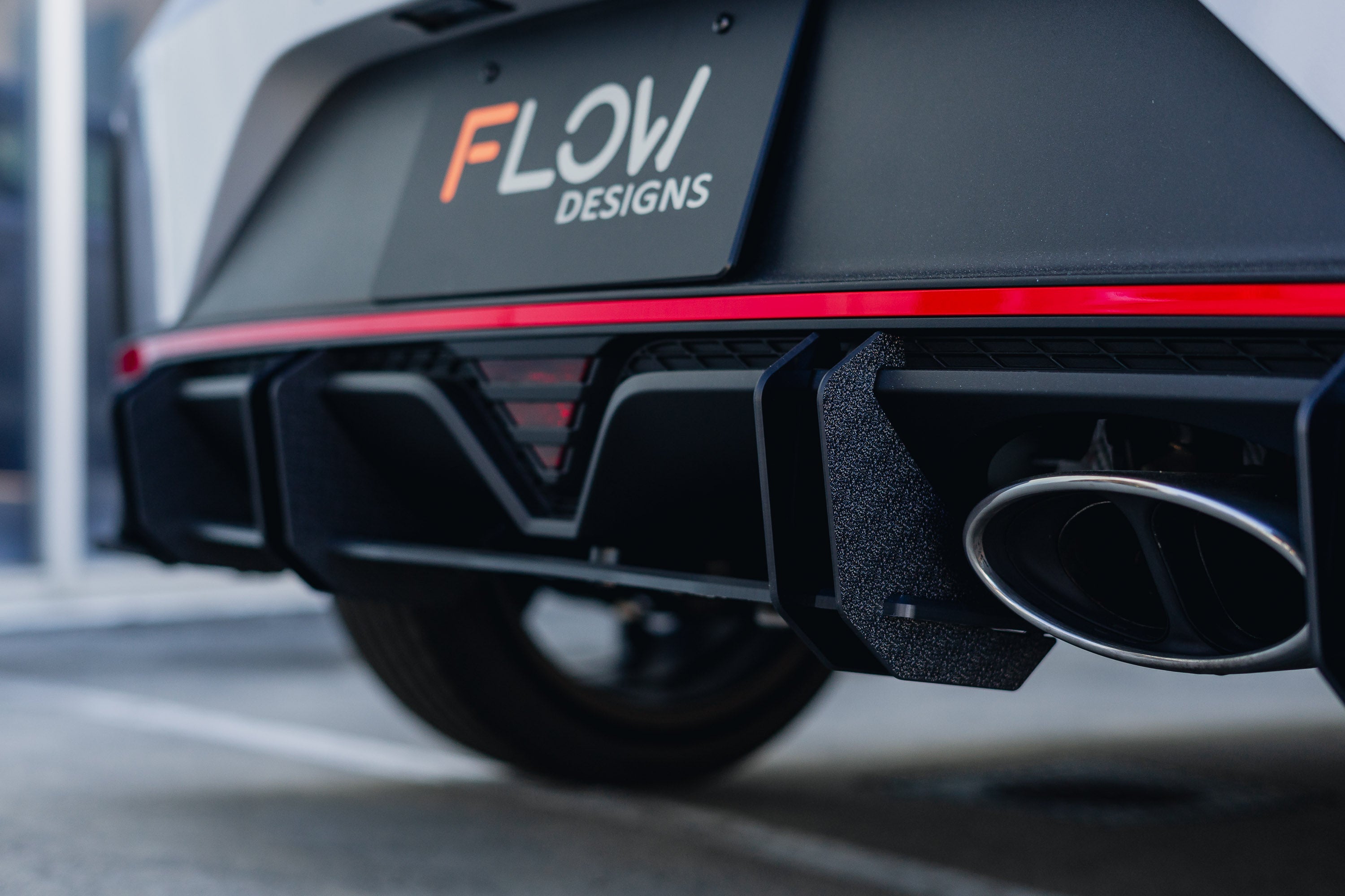 DEMO STOCK - i20 N BC3 Pre-Facelift / Facelift - Flow-Lock Rear Diffuser - GLOSS BLACK