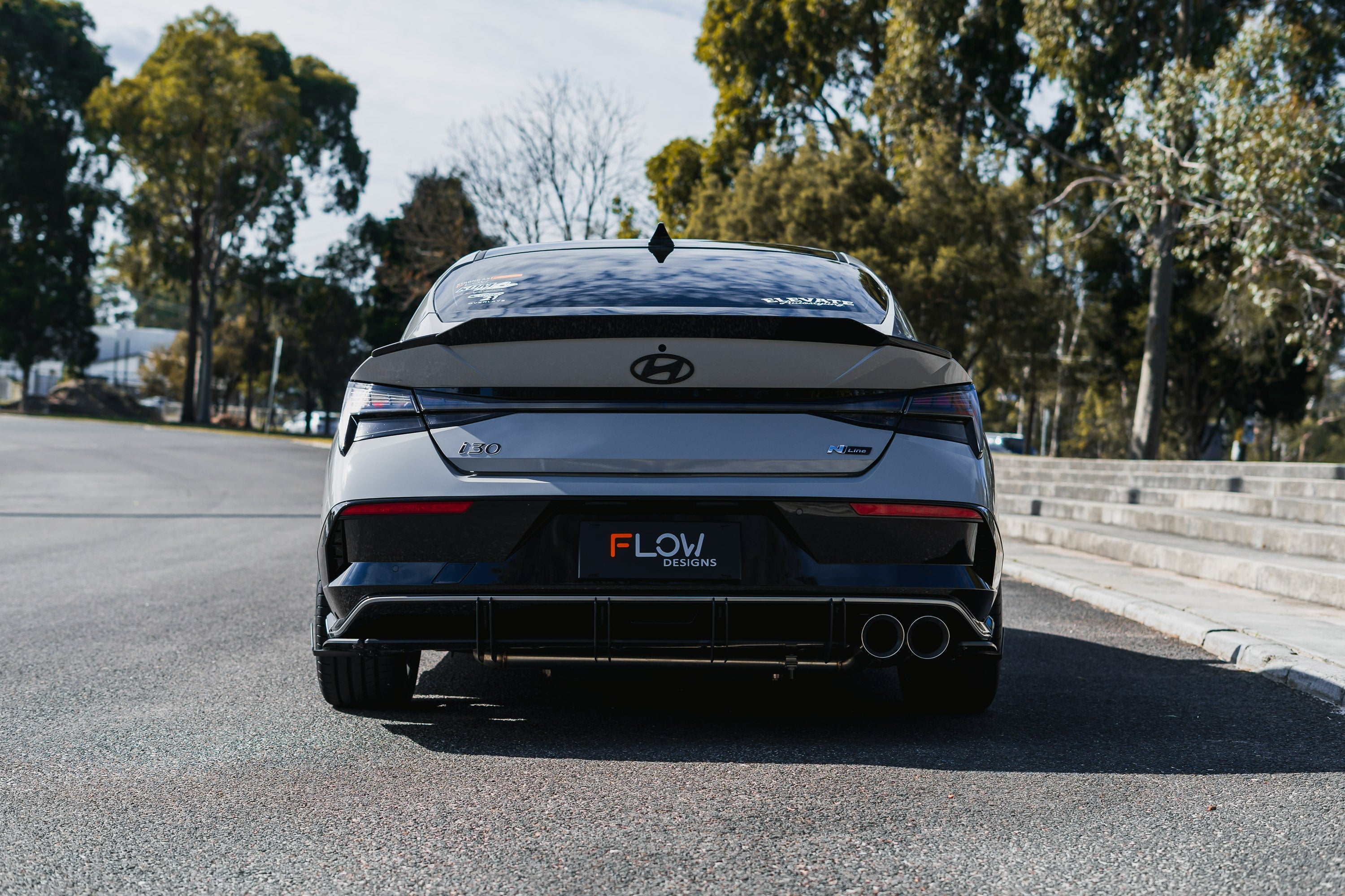 Hyundai CN7 V2 i30 N-Line Sedan FL 2025 Flow-Lock Rear Diffuser