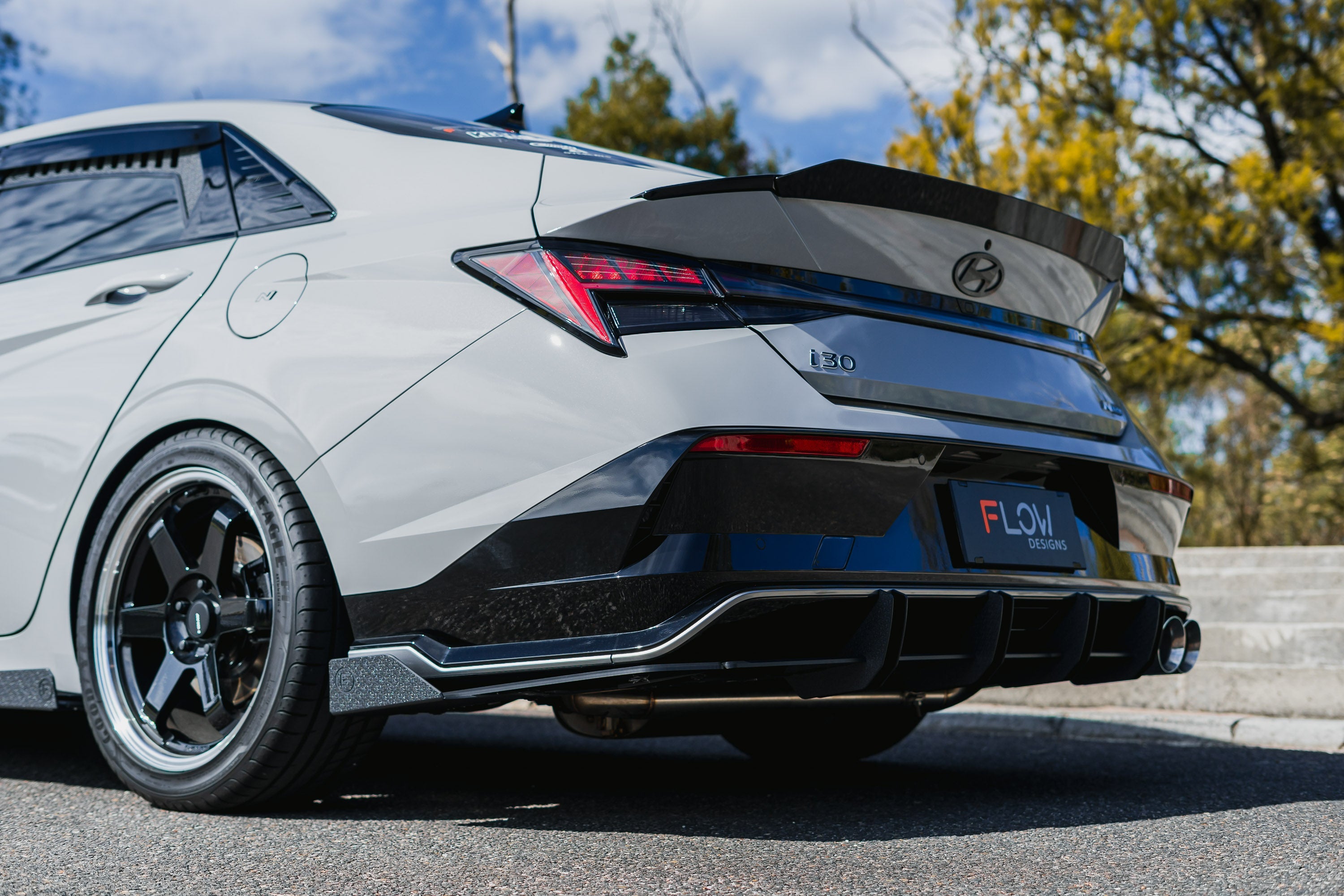 Hyundai CN7 V2 i30 N-Line Sedan FL 2025 Flow-Lock Rear Diffuser