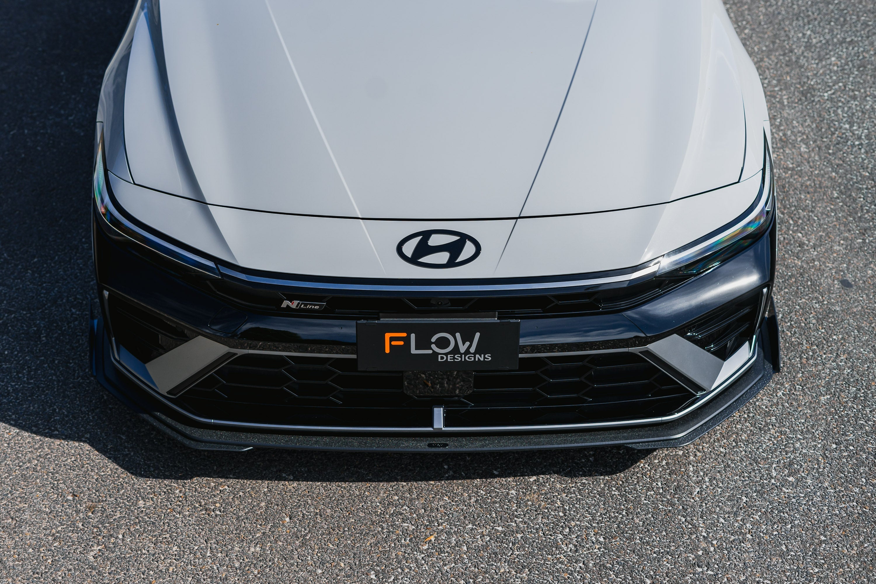 Hyundai CN7 V2 i30 N-Line Sedan FL 2025 Front Lip Splitter & Mounting Brackets (Pair)