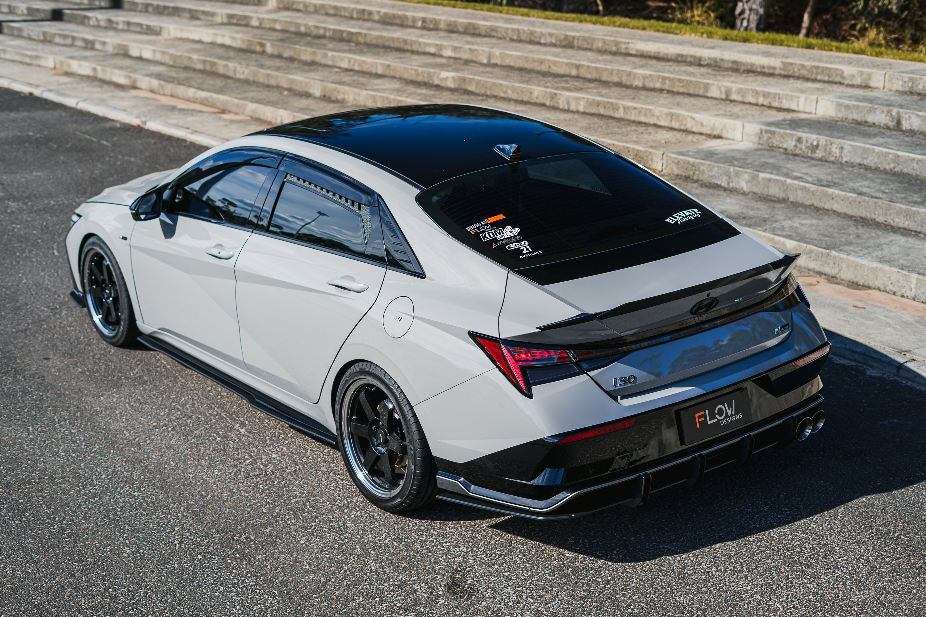 Hyundai CN7 V2 i30 N-Line Sedan FL 2025 Side Skirt Splitters (Pair)