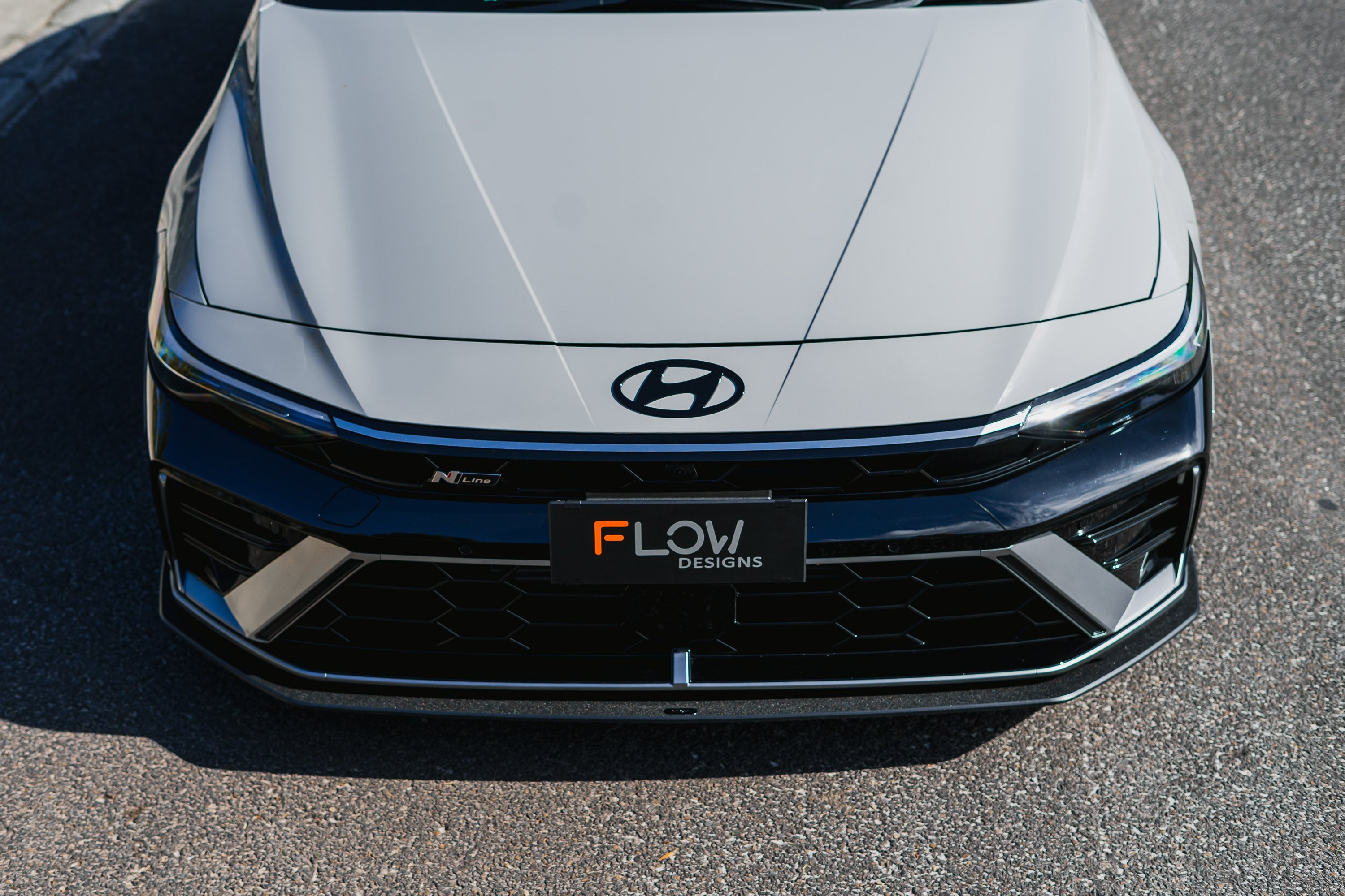 Hyundai CN7 V2 i30 N-Line Sedan FL 2025 Front Lip Splitter & Mounting Brackets (Pair)